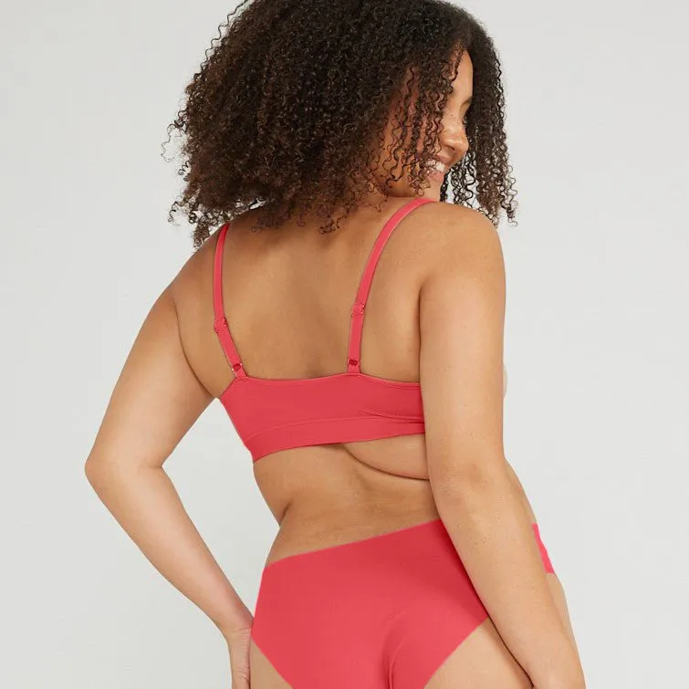 Original-Rise Bikini Brief - Seamless Cotton - Rosewood sold by Peach Underwear product image thumbnail 5