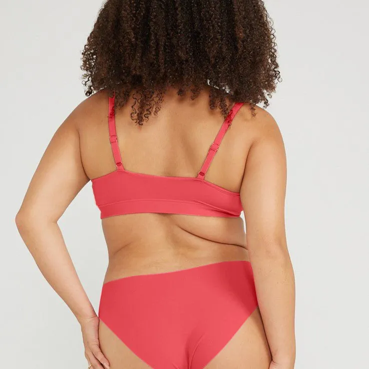 Original-Rise Bikini Brief - Seamless Cotton - Rosewood sold by Peach Underwear product image thumbnail 4