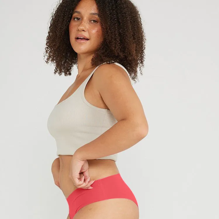 Original-Rise Bikini Brief - Seamless Cotton - Rosewood sold by Peach Underwear product image thumbnail 3