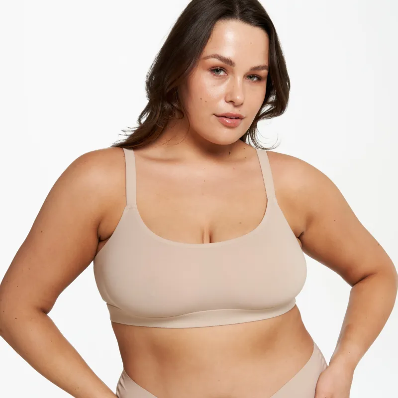Scoop Bralette - Super Stretch - Latte sold by Peach Underwear