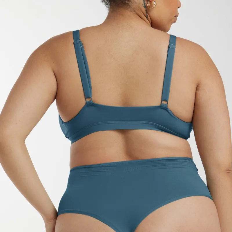 High-Rise Thong - Super Stretch - Neptune sold by Peach Underwear