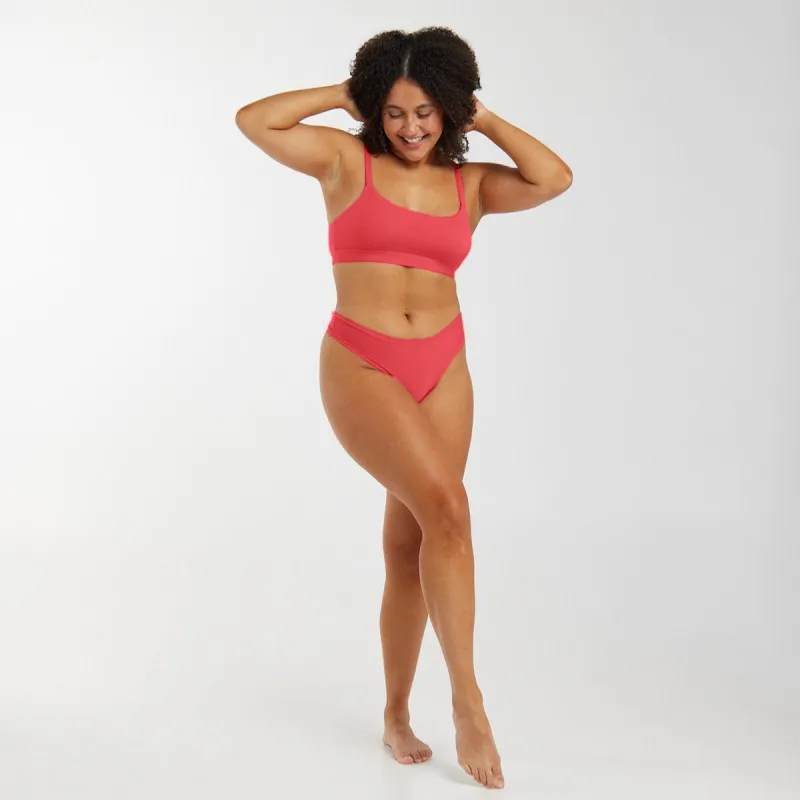 Original-Rise Thong - Super Stretch - Rosewood sold by Peach Underwear