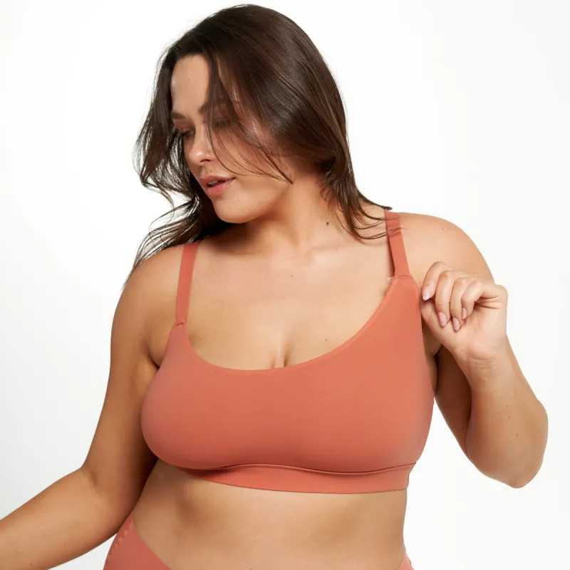 Scoop Bralette - Super Stretch - Spice sold by Peach Underwear