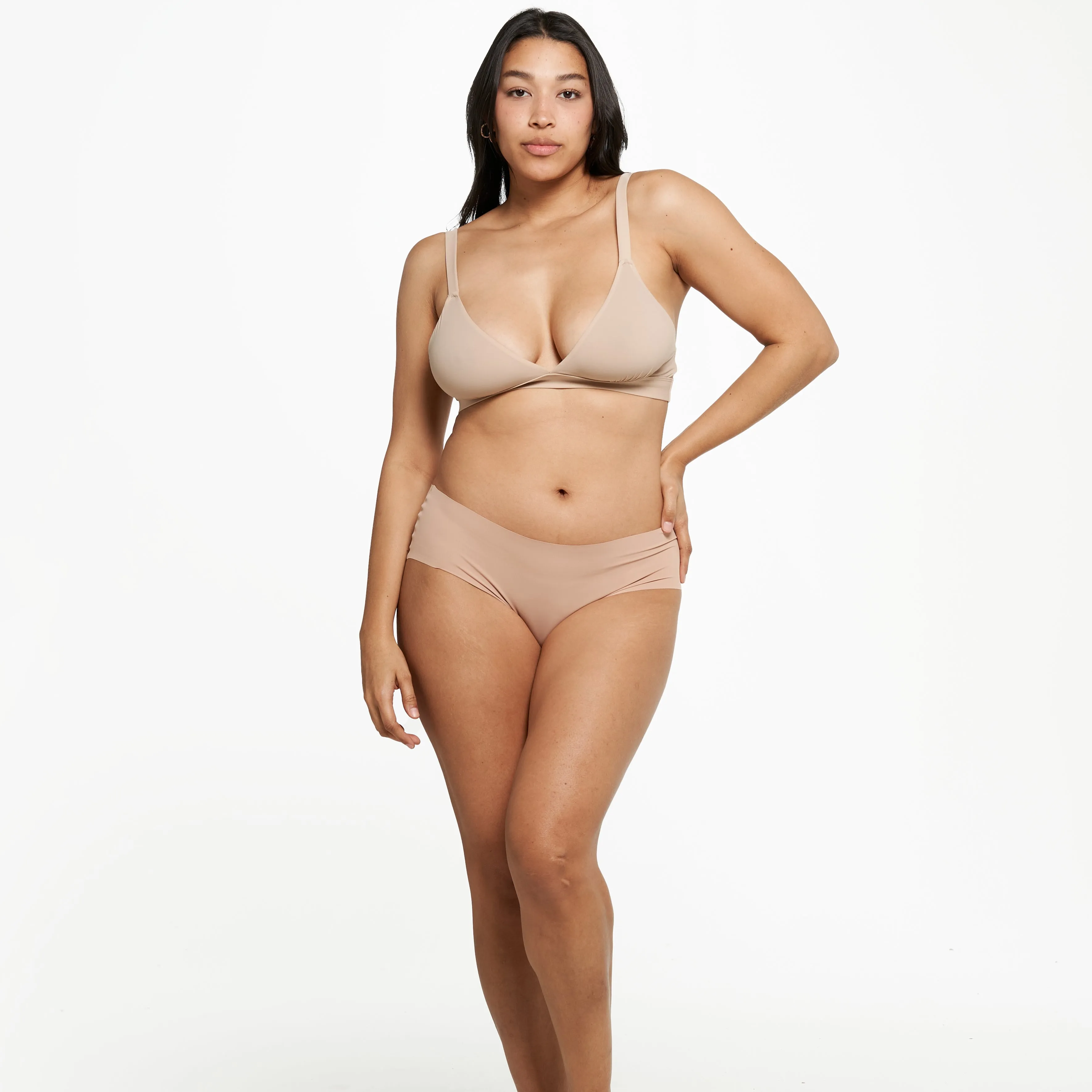 Mid-Rise Bikini Brief - Seamless Ultrasmooth - Latte sold by Peach Underwear product image thumbnail 4