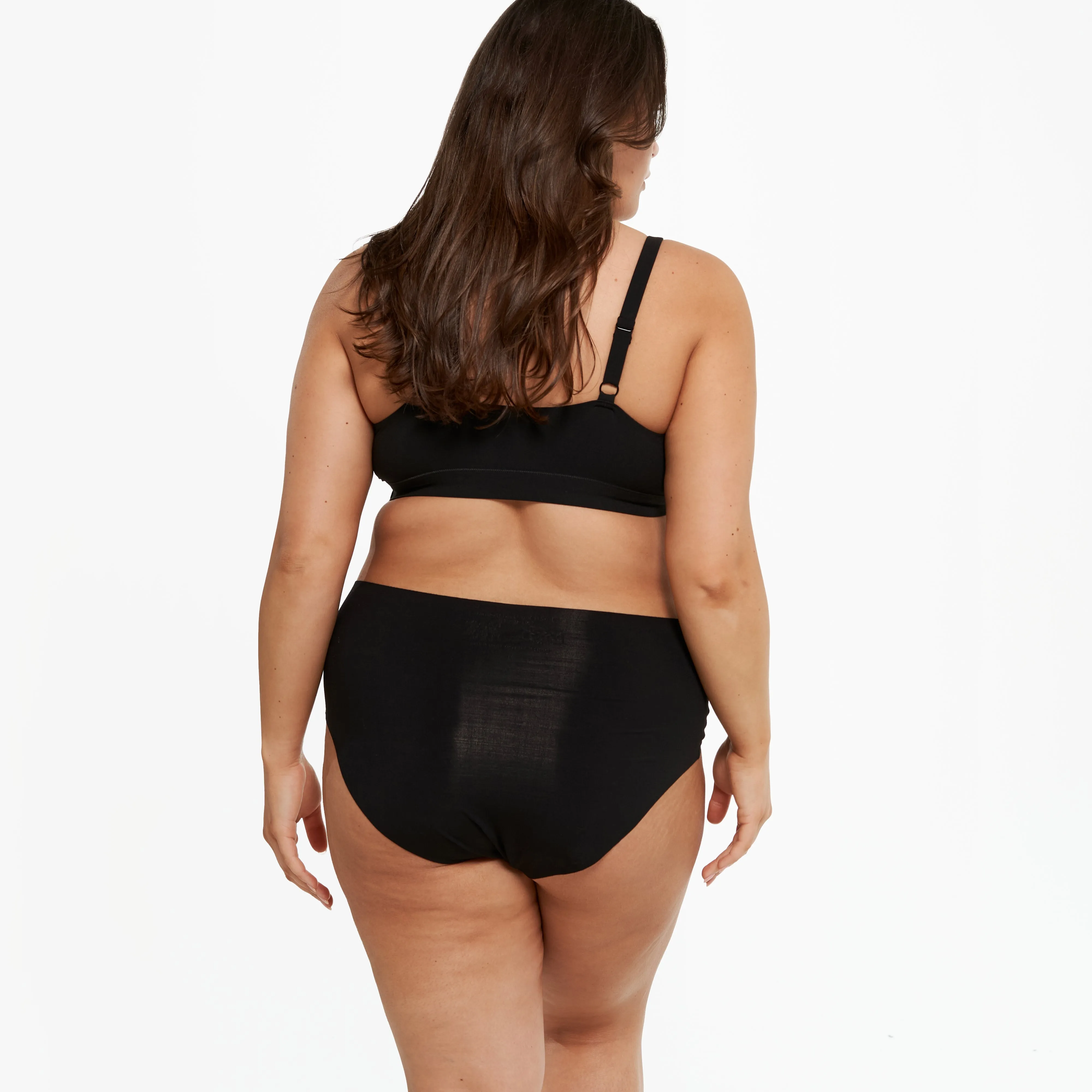 High-Rise Bikini - Seamless Eco - Black sold by Peach Underwear product image thumbnail 3
