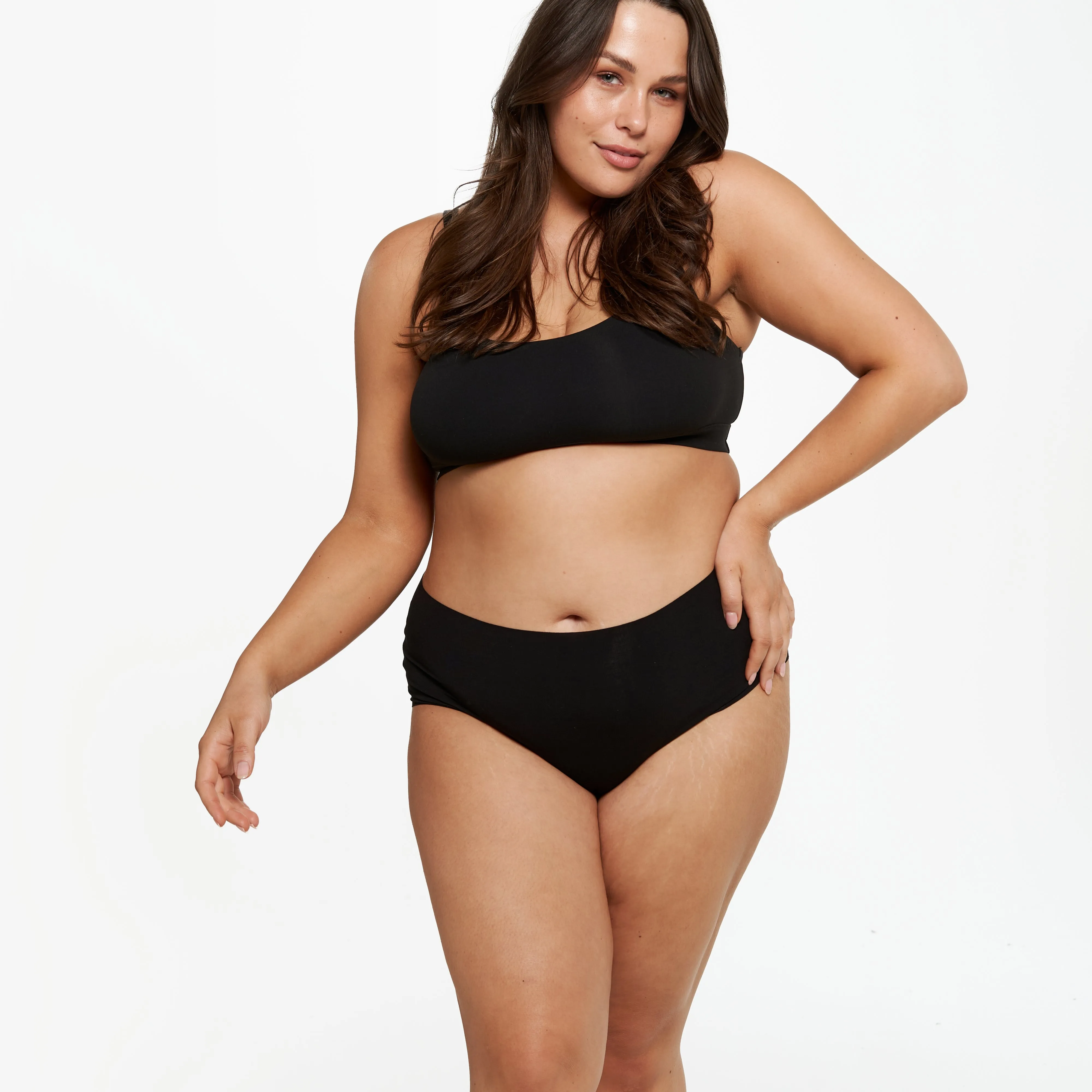 High-Rise Bikini - Seamless Eco - Black sold by Peach Underwear product image thumbnail 2