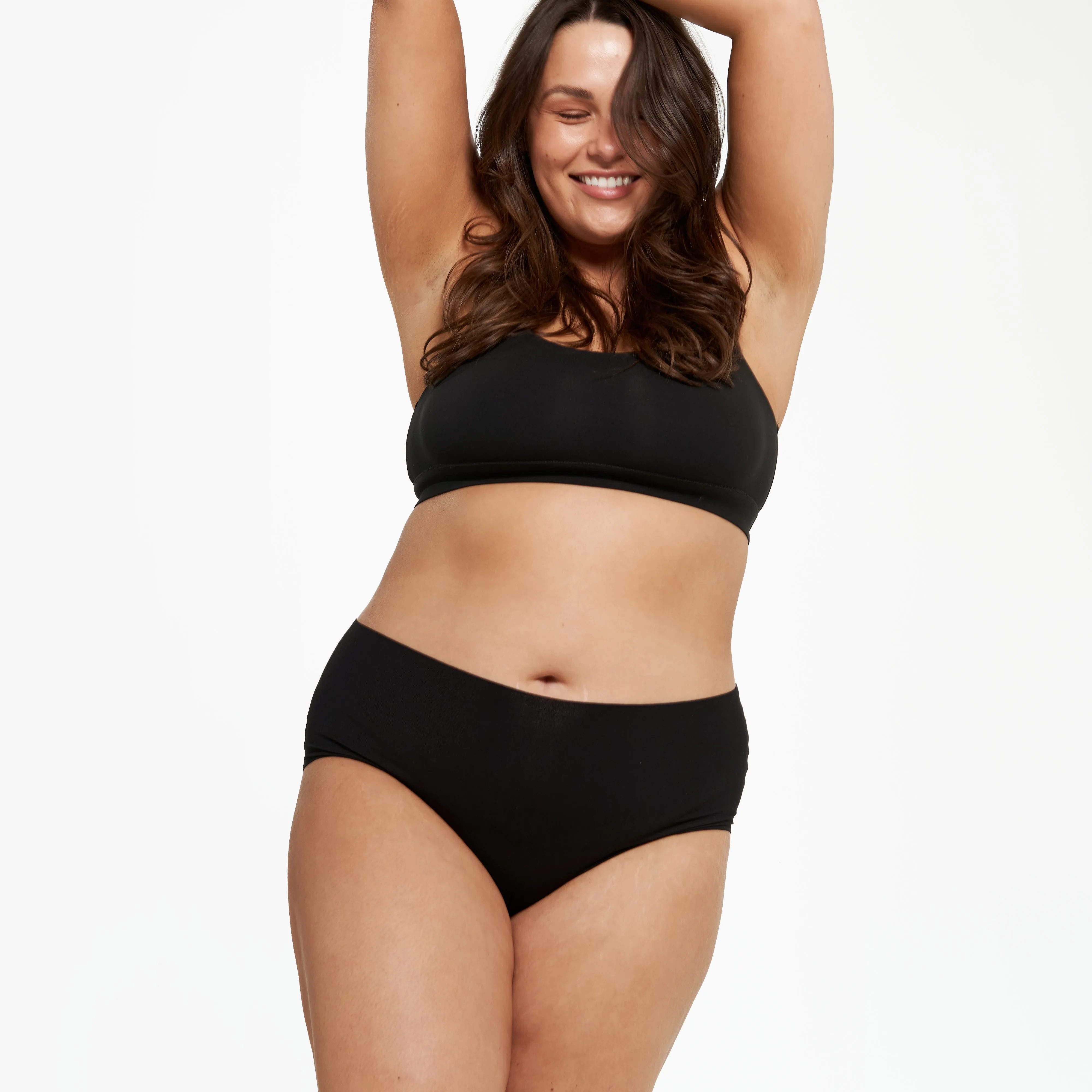 High-Rise Bikini - Seamless Eco - Black sold by Peach Underwear product image thumbnail 4