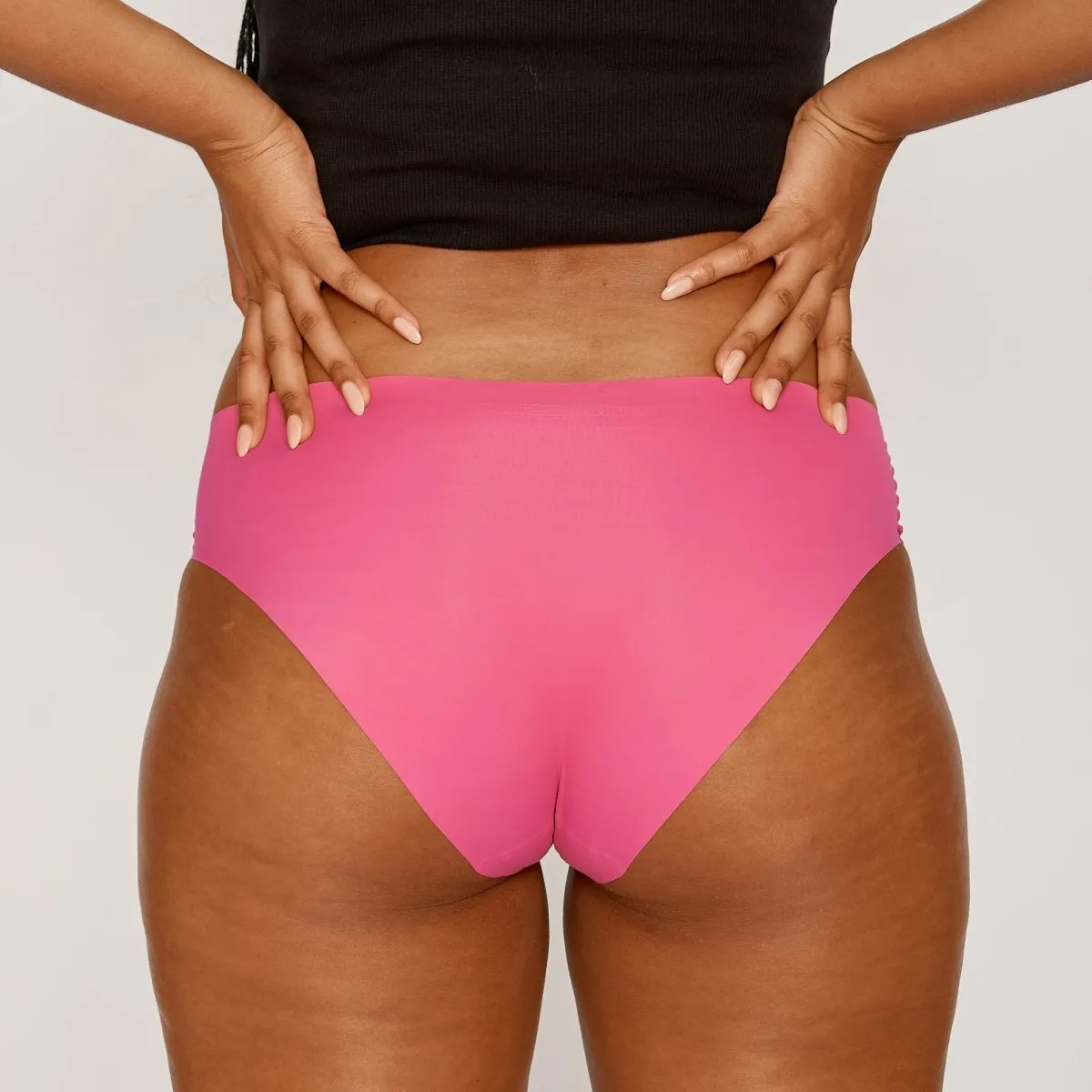 Mid-Rise Bikini Brief - Seamless Ultrasmooth - Confetti sold by Peach Underwear