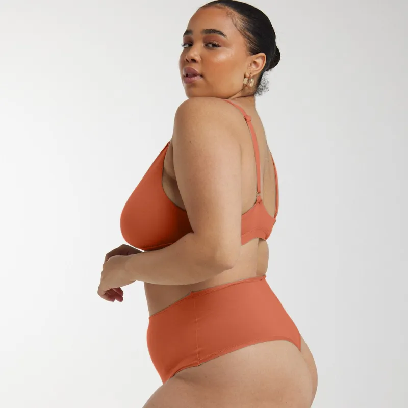 High-Rise Thong - Super Stretch - Spice sold by Peach Underwear
