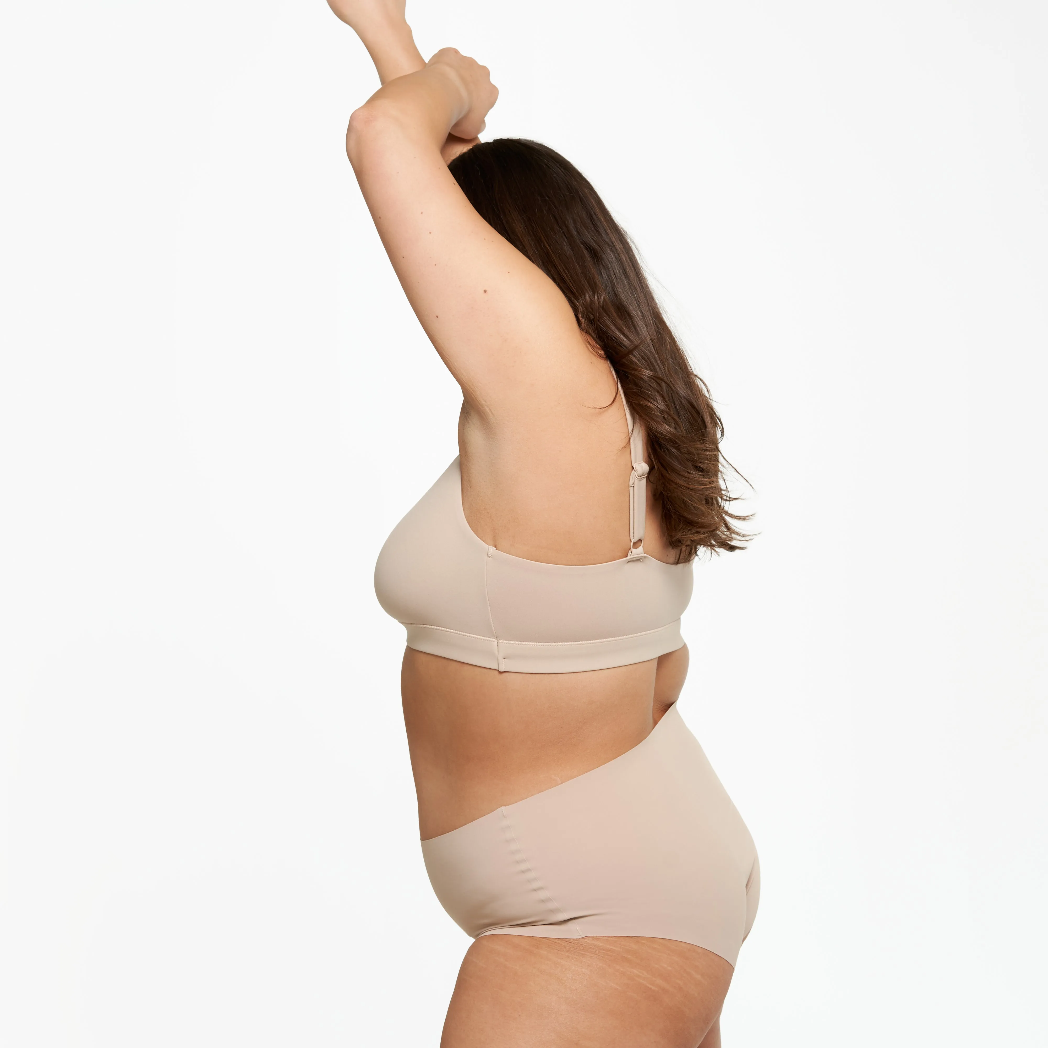 High-Rise Bikini Brief - Seamless Ultrasmooth - Latte sold by Peach Underwear product image thumbnail 4