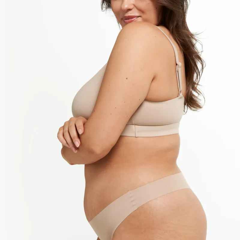 Original-Rise Thong - Seamless Ultrasmooth - Latte sold by Peach Underwear
