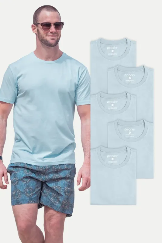 Crew neck - Ice Blue Magic 5-Pack sold by Pearler