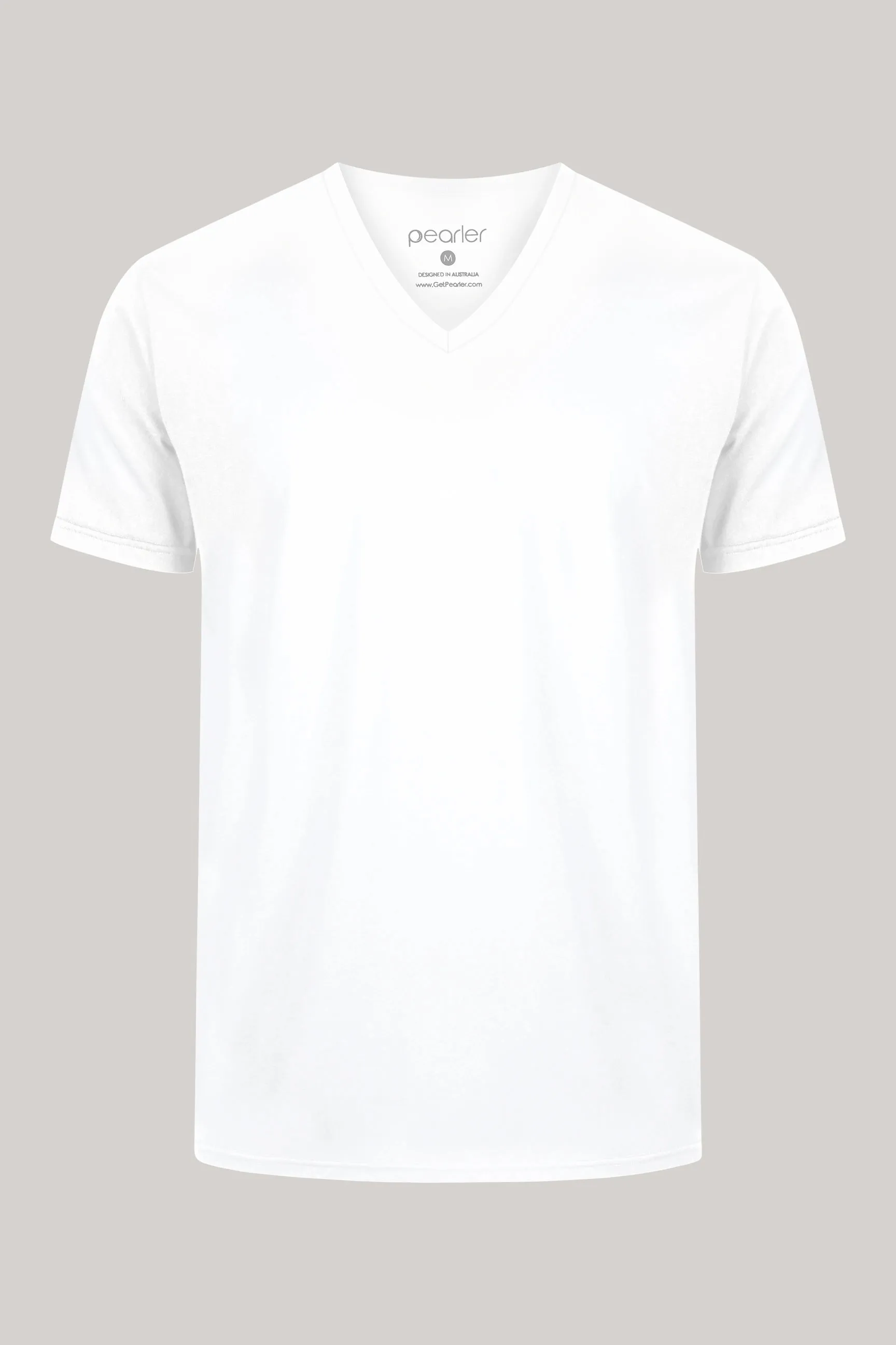 Classic V Neck - Crisp White sold by Pearler product image thumbnail 5