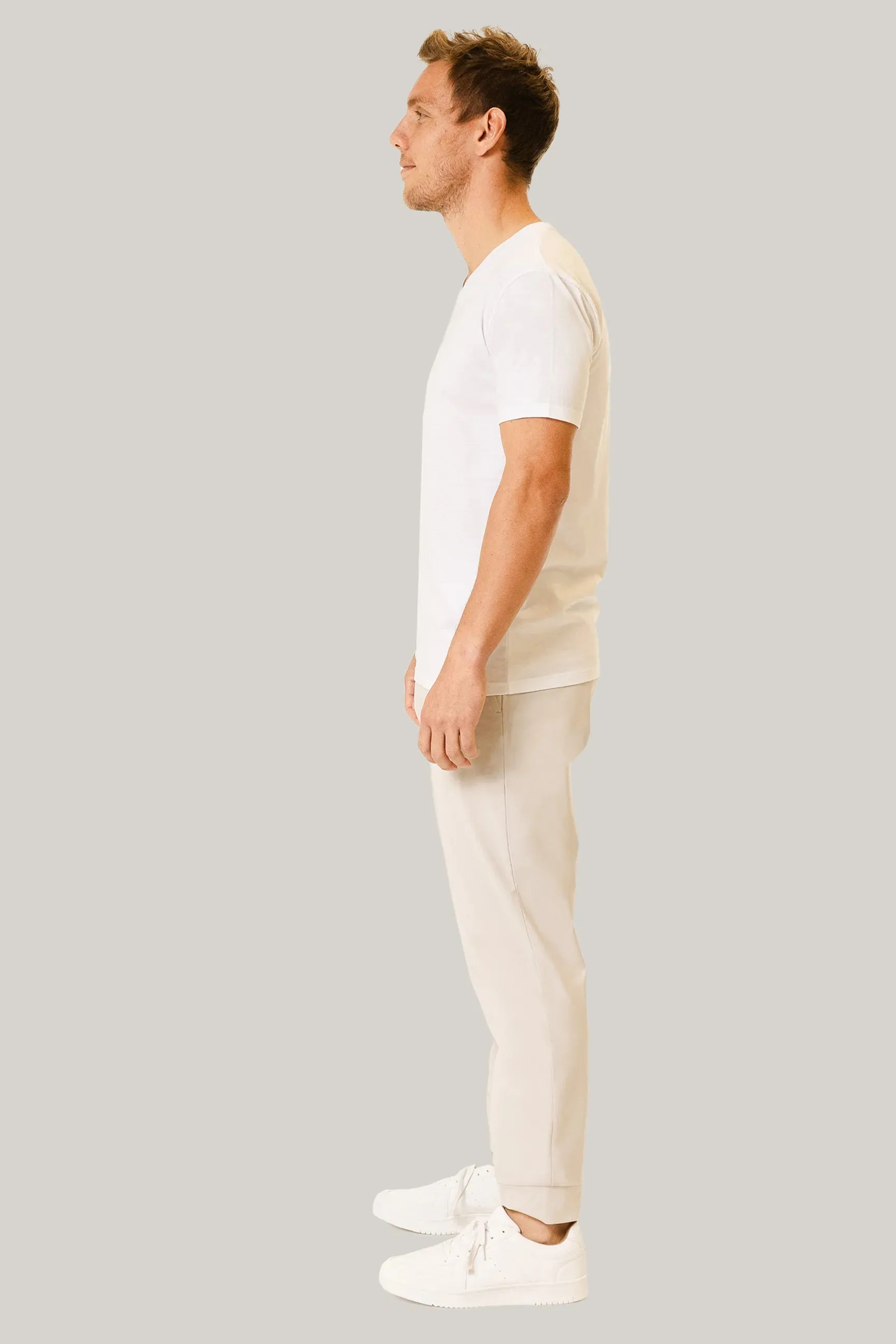 Classic V Neck - Crisp White sold by Pearler product image thumbnail 3