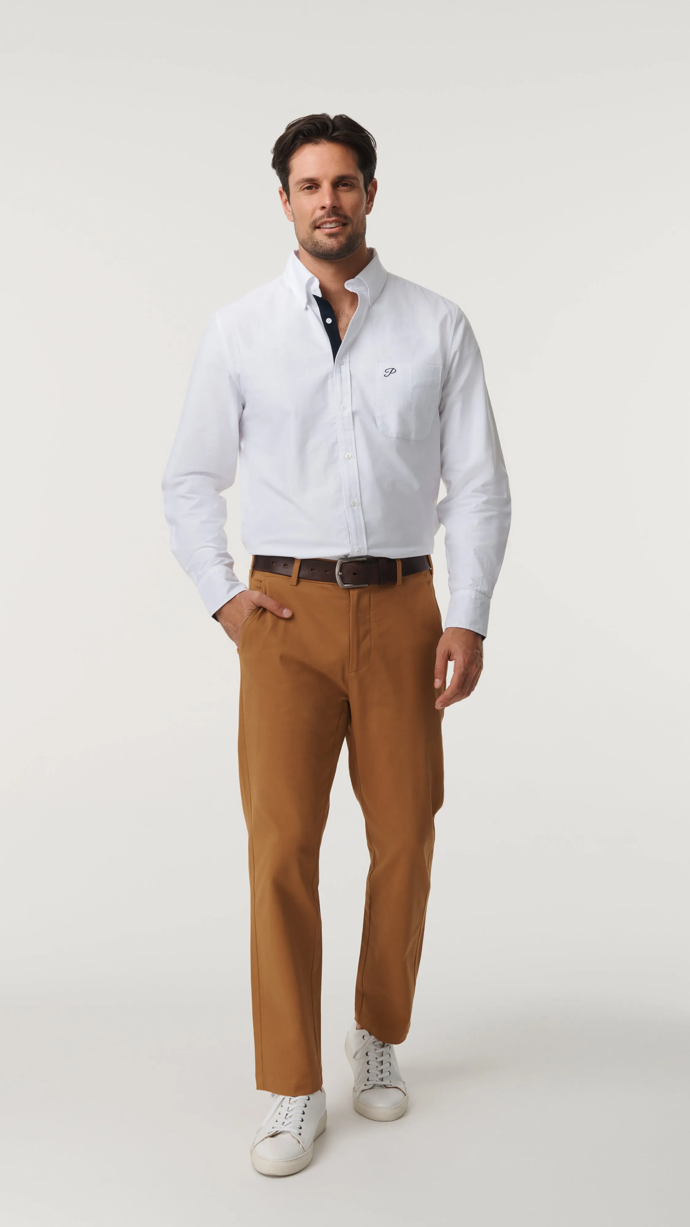 Stretch Chino Pant - Rust sold by Pearler