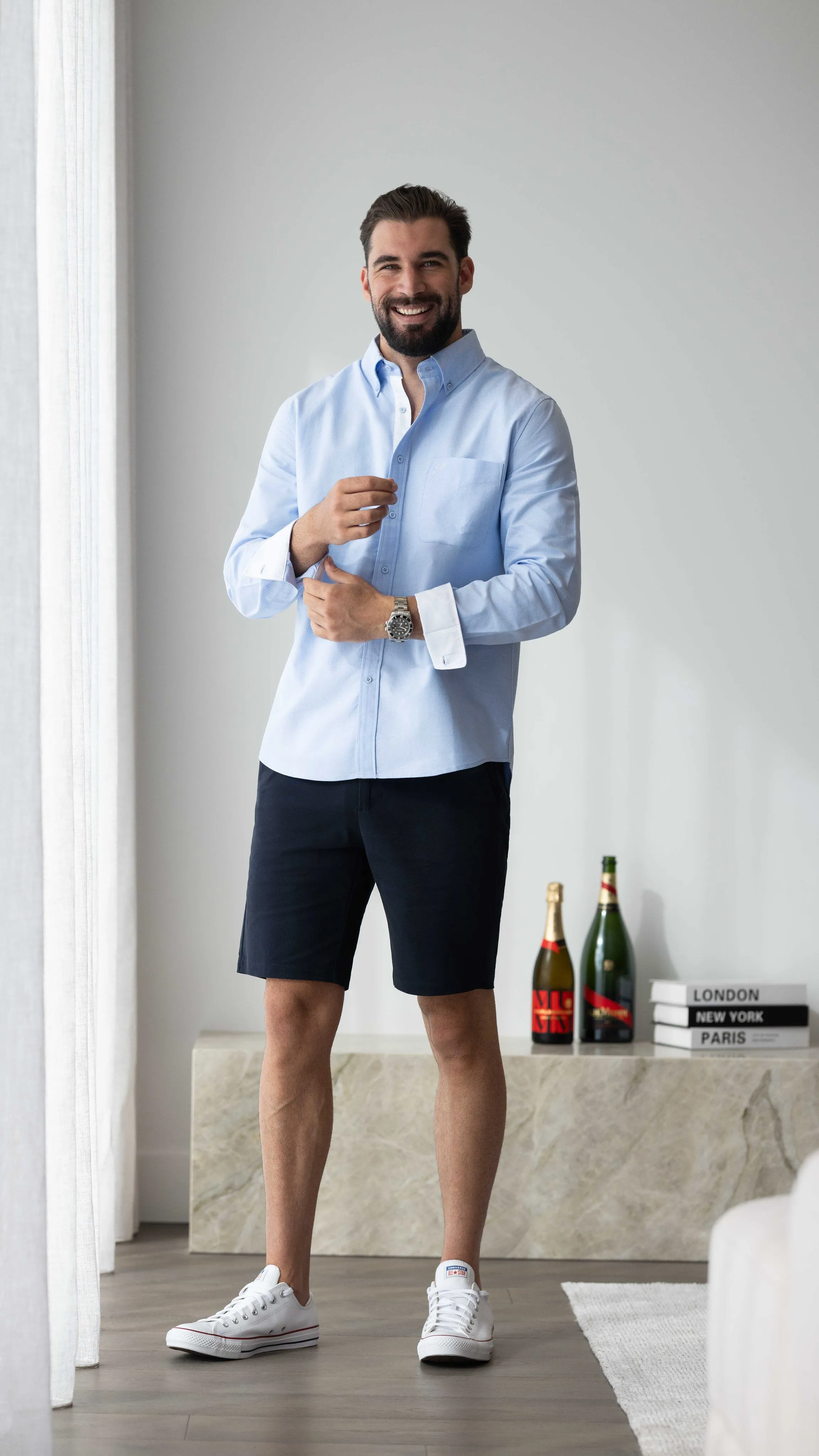 Oxford Cotton Shirt - Sky sold by Pearler product image thumbnail 2