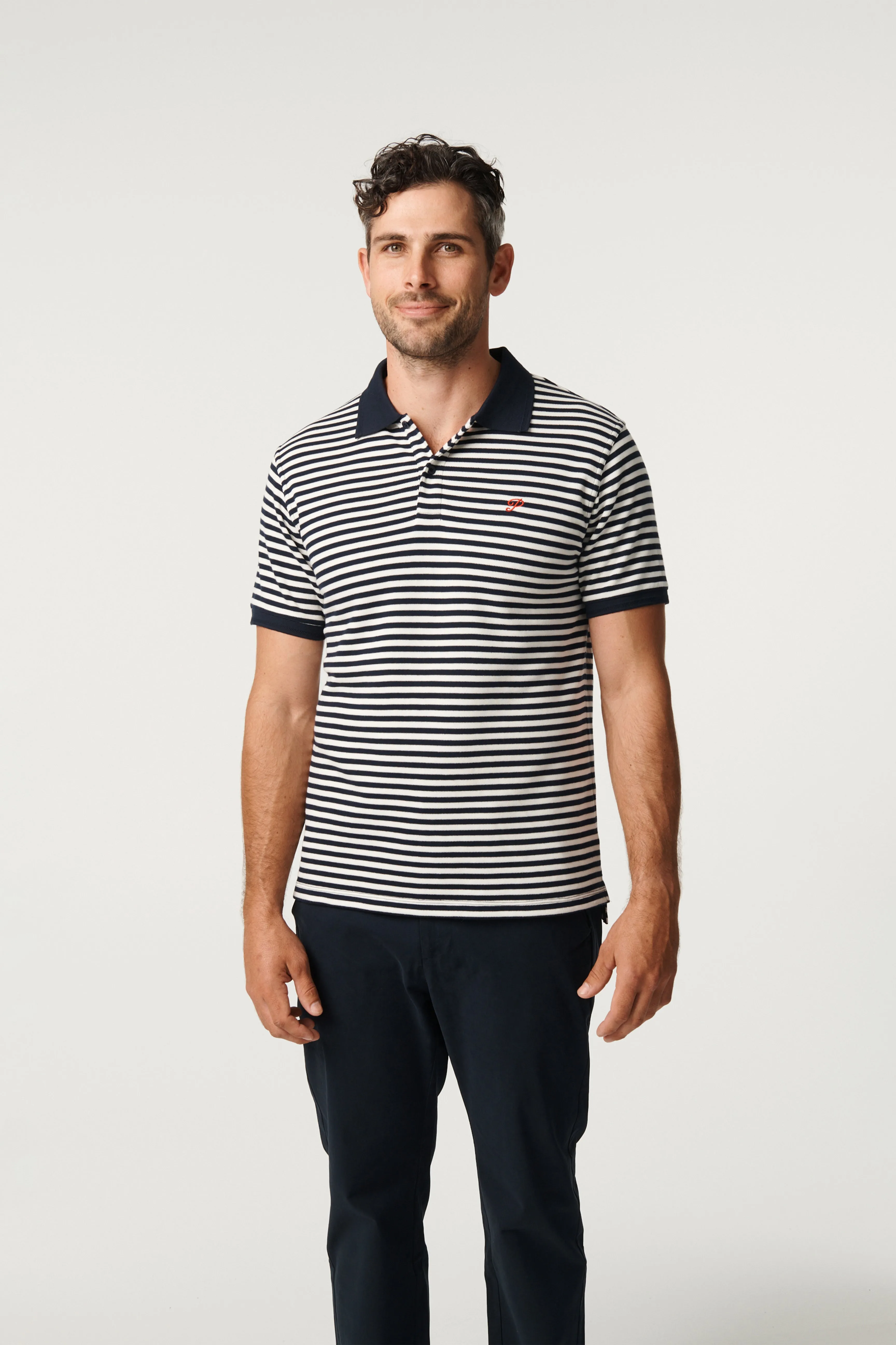 Classic Striped Polo - Nautical sold by Pearler