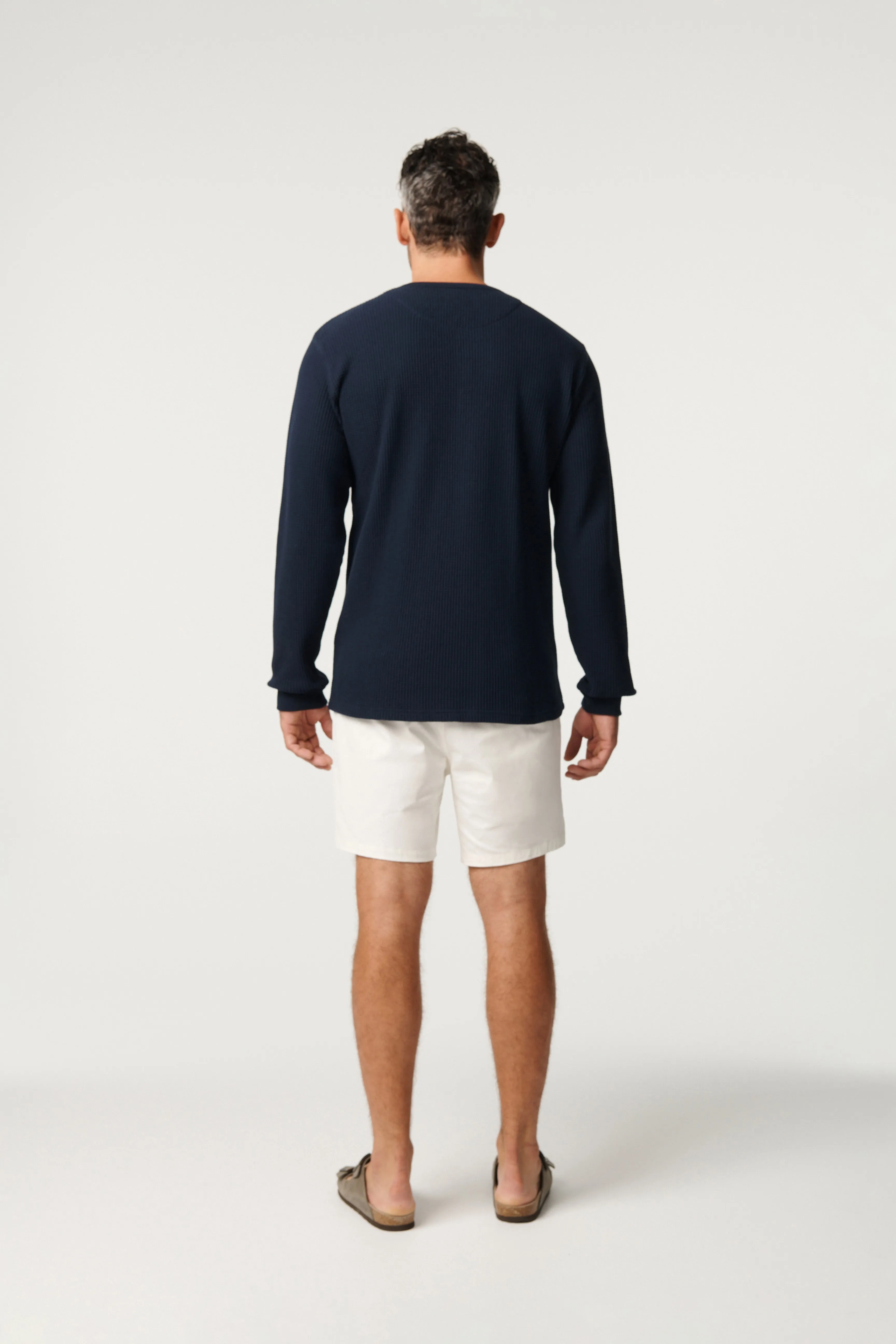 Waffle Henley - Navy sold by Pearler product image thumbnail 3