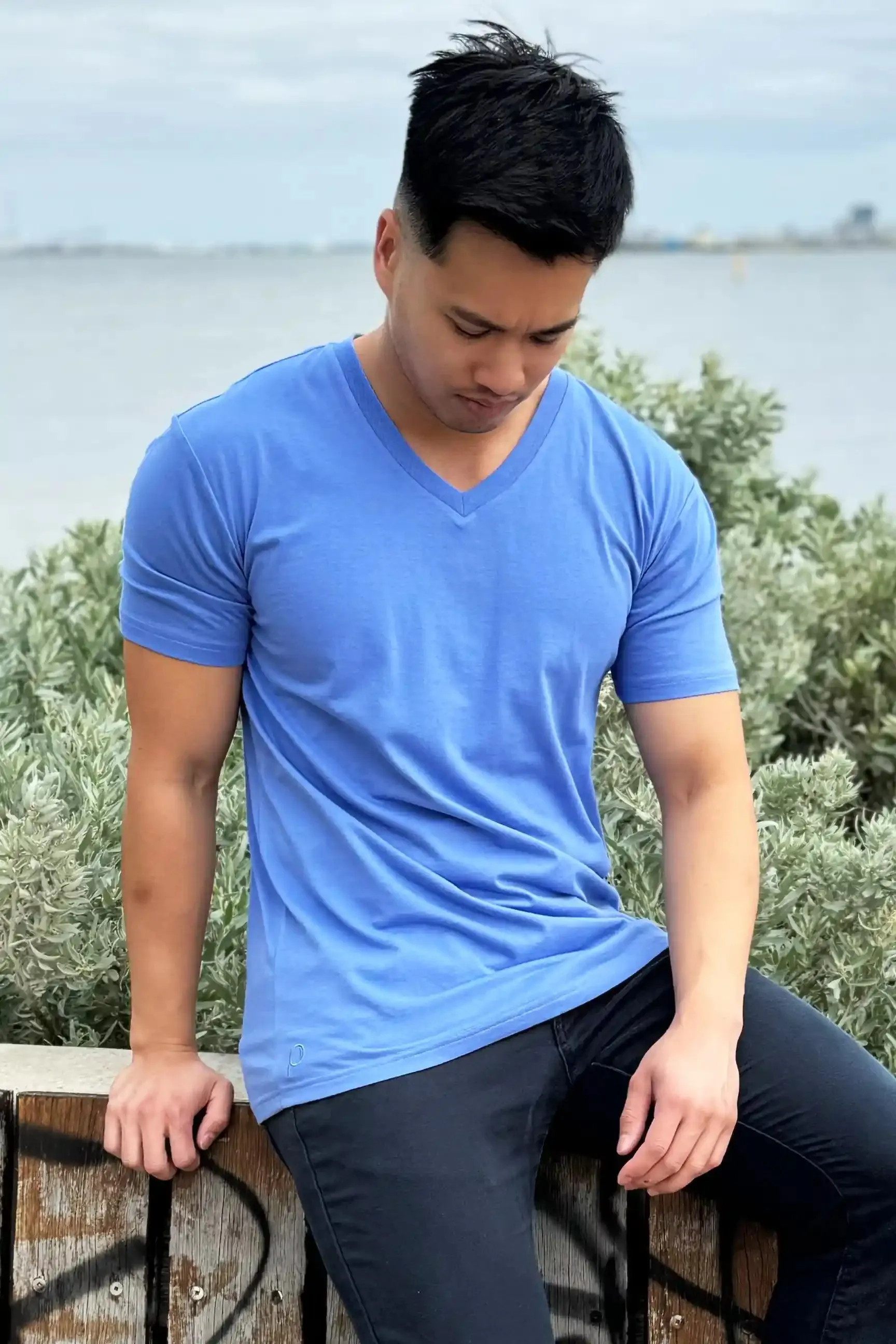 Short Sleeve V Neck - Ocean Tide sold by Pearler product image thumbnail 2