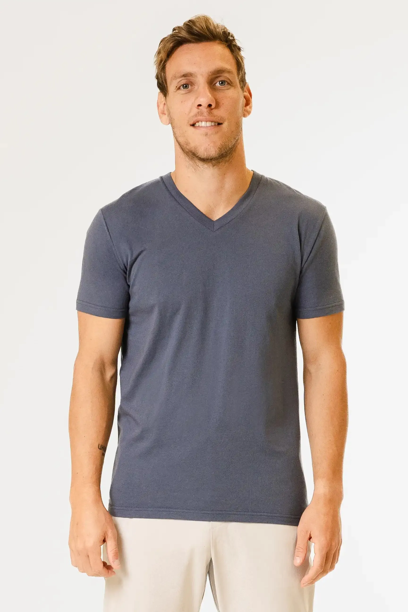 Short Sleeve V Neck - Ocean Stone sold by Pearler product image thumbnail 2