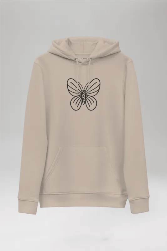 Embroidered Butterfly Hoodie sold by Pitod