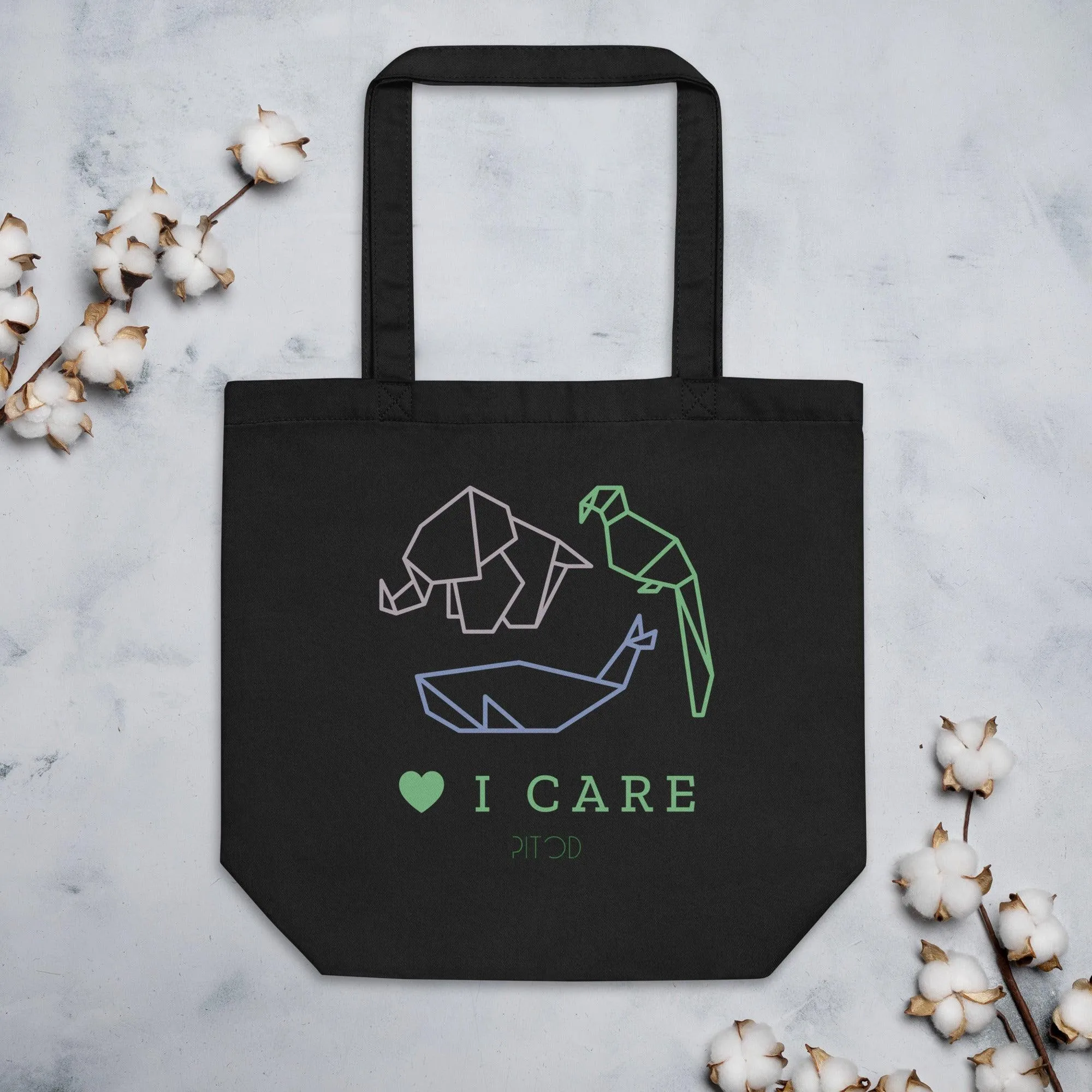 I Care Tote Bag sold by Pitod product image thumbnail 3