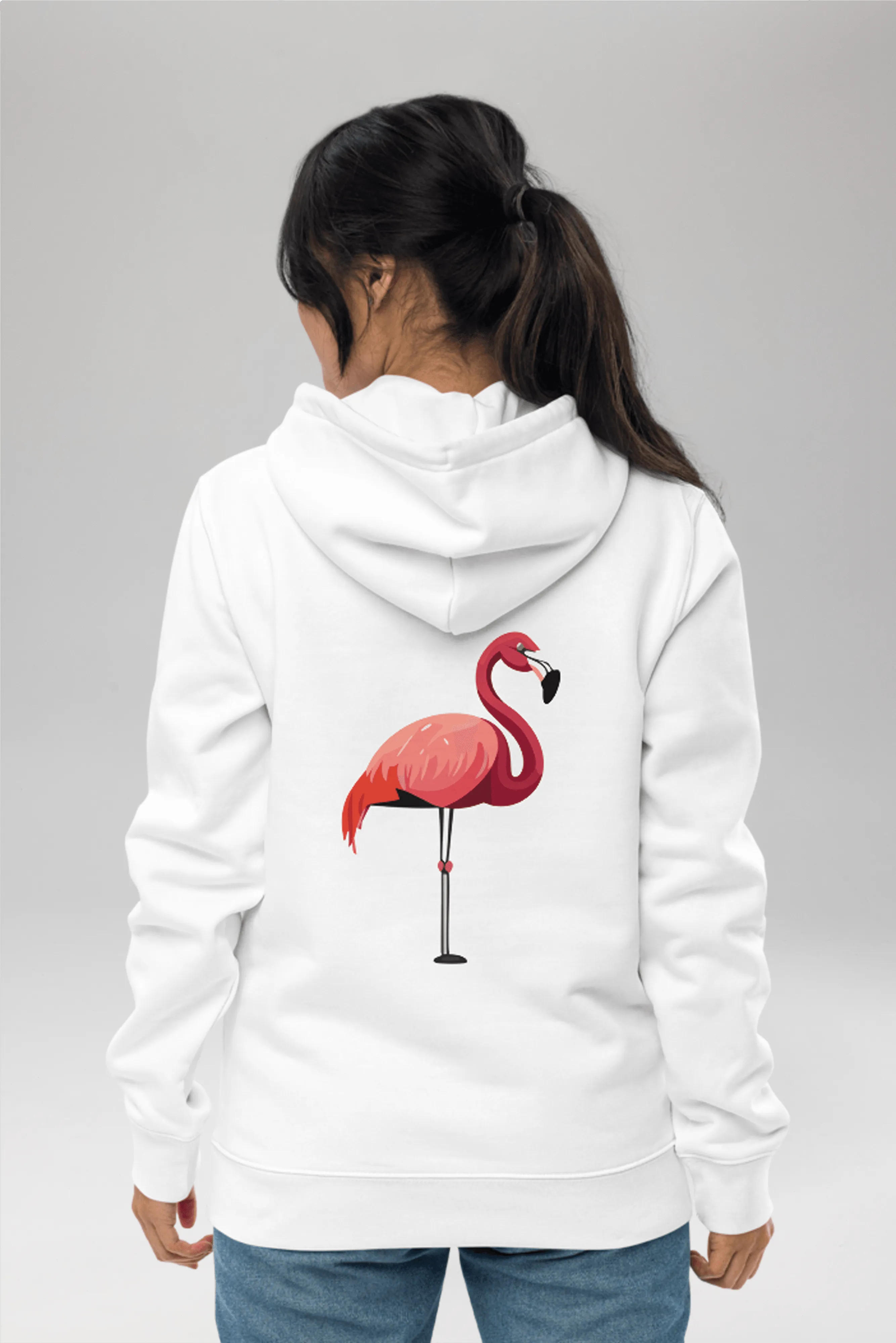 Flamingo Hoodie sold by Pitod product image thumbnail 3