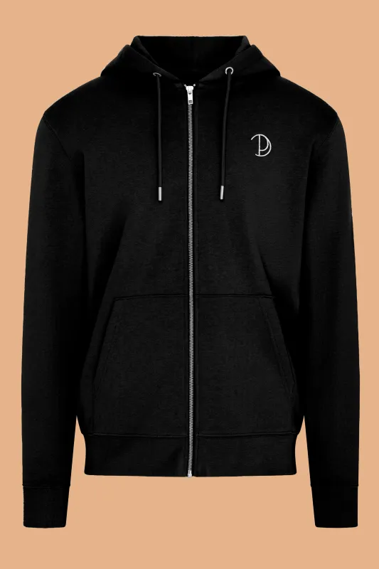Embroidered P Zip-Up Hoodie sold by Pitod