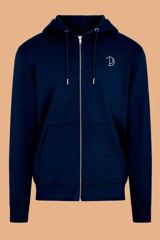 Embroidered P Zip-Up Hoodie sold by Pitod