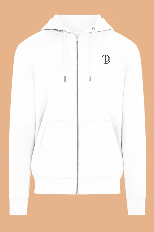 Embroidered P Zip-Up Hoodie sold by Pitod