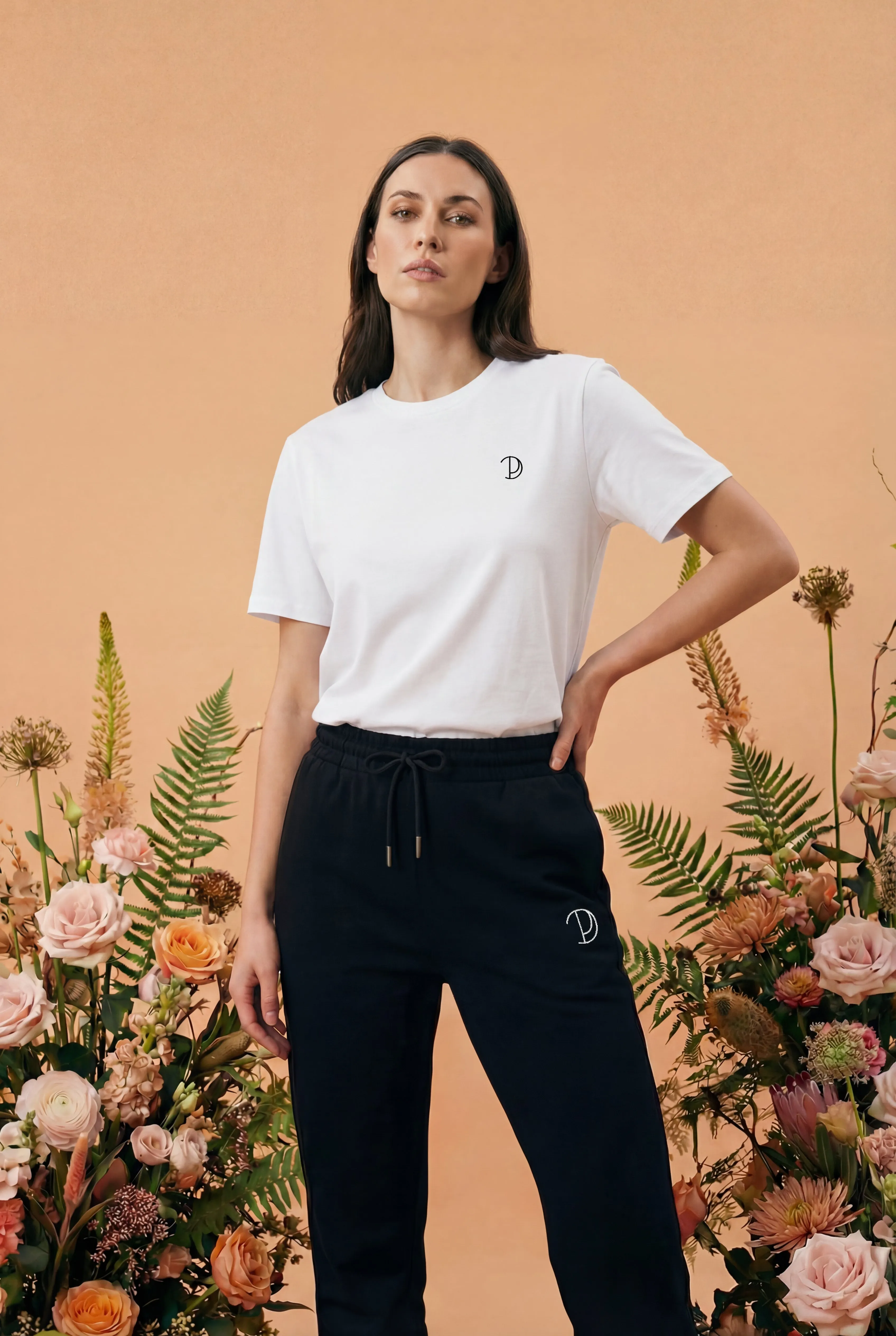Embroidered P T-Shirt sold by Pitod