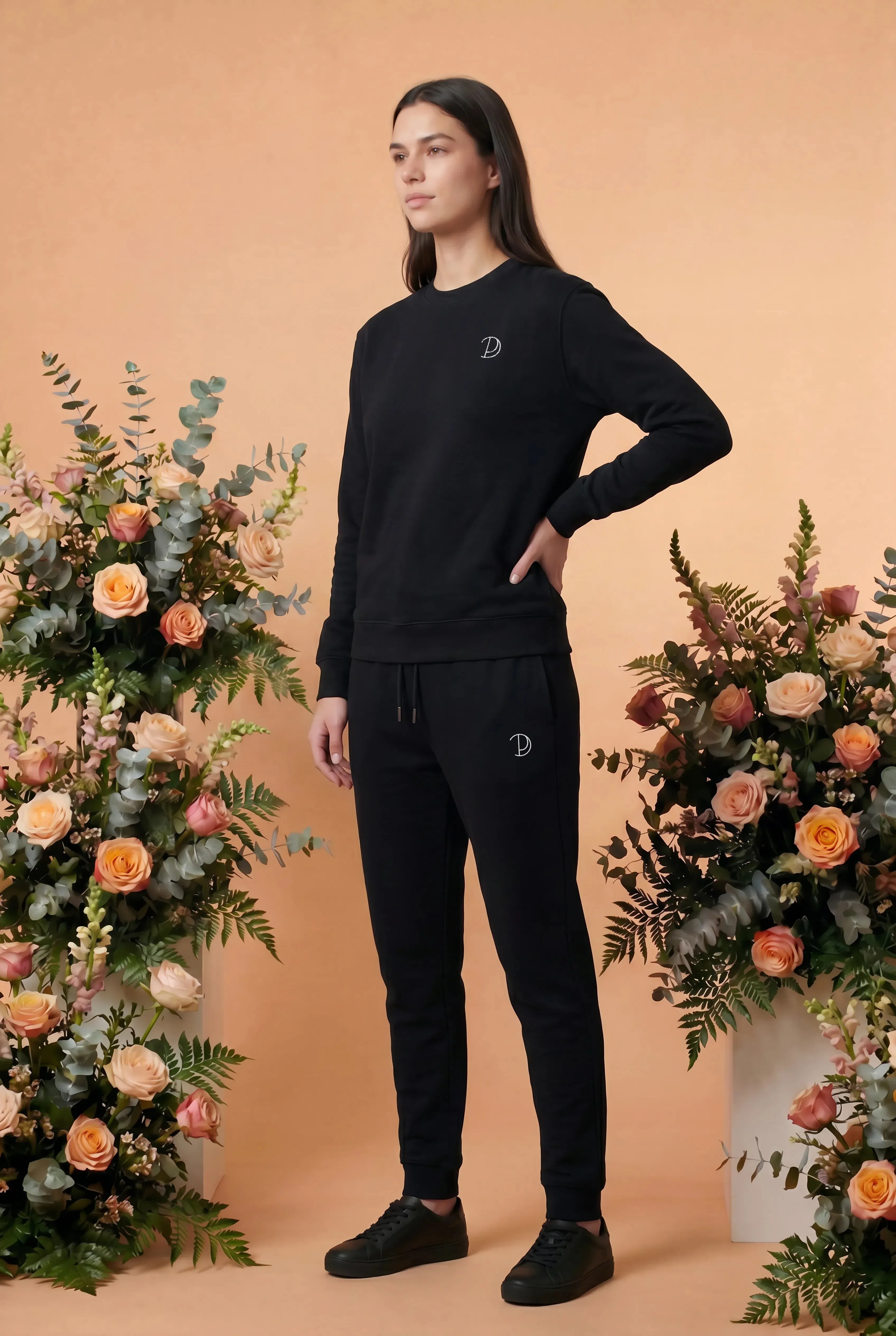 Embroidered P Sweatshirt sold by Pitod