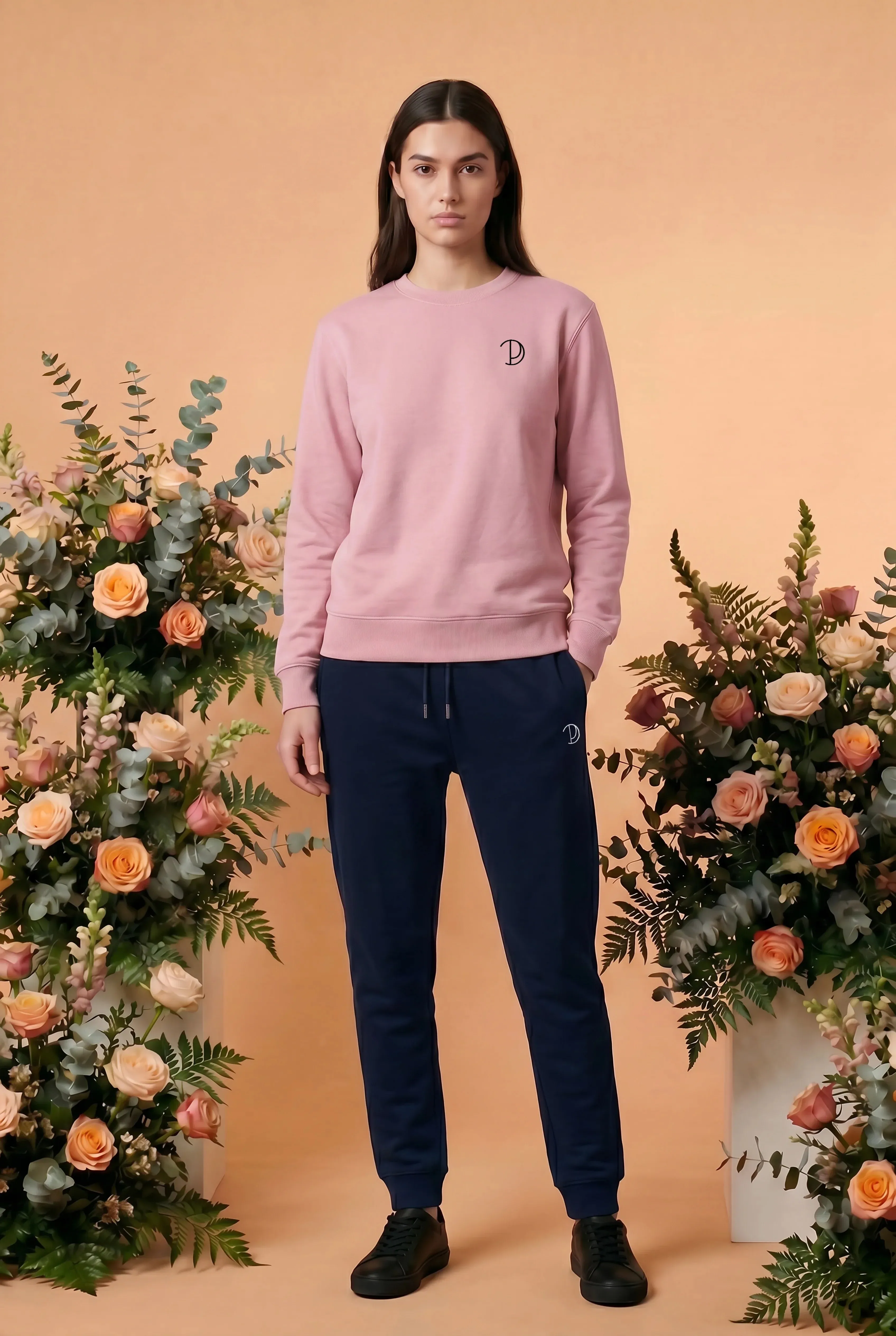 Embroidered P Sweatshirt sold by Pitod