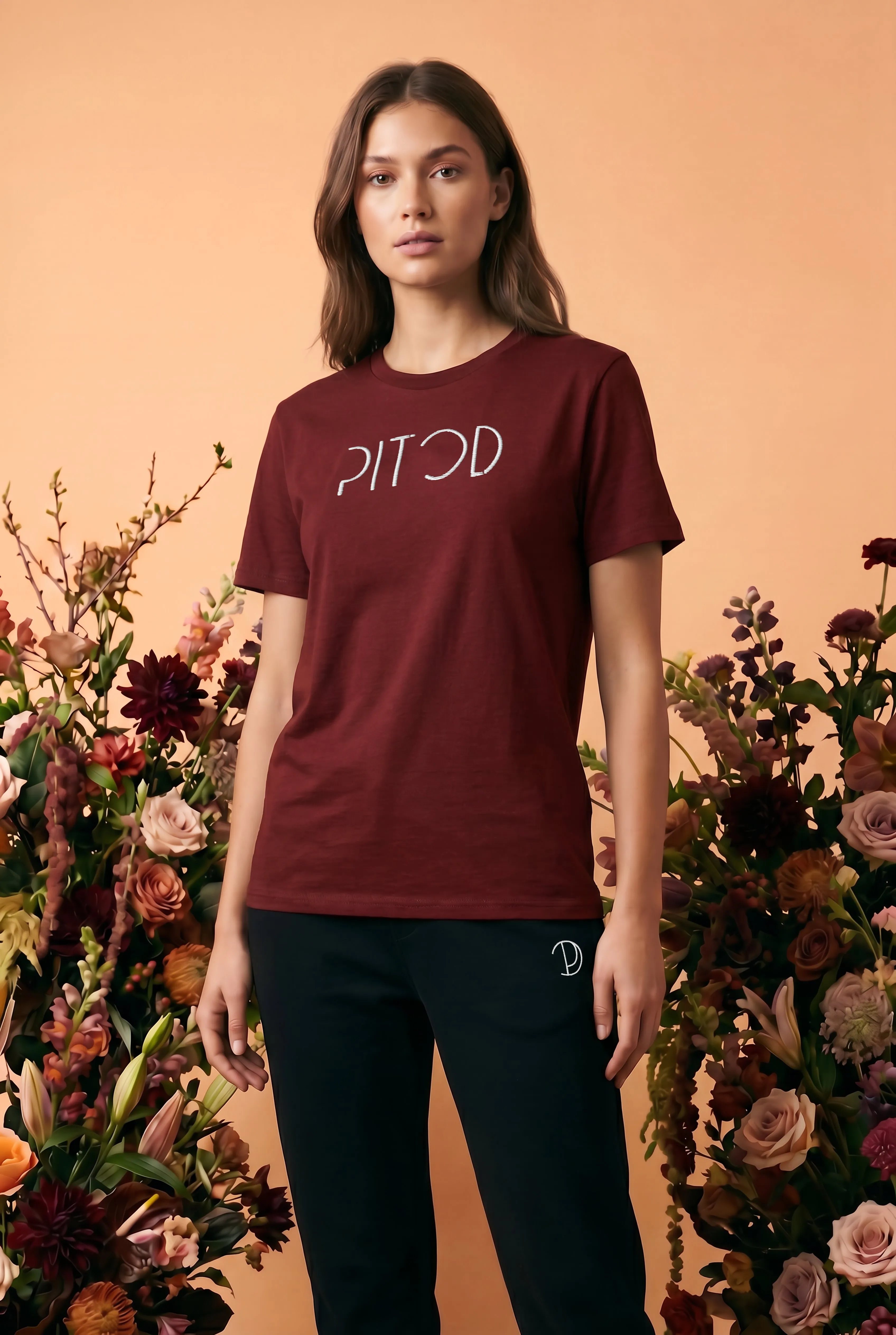Embroidered Pitod T-Shirt sold by Pitod product image thumbnail 2