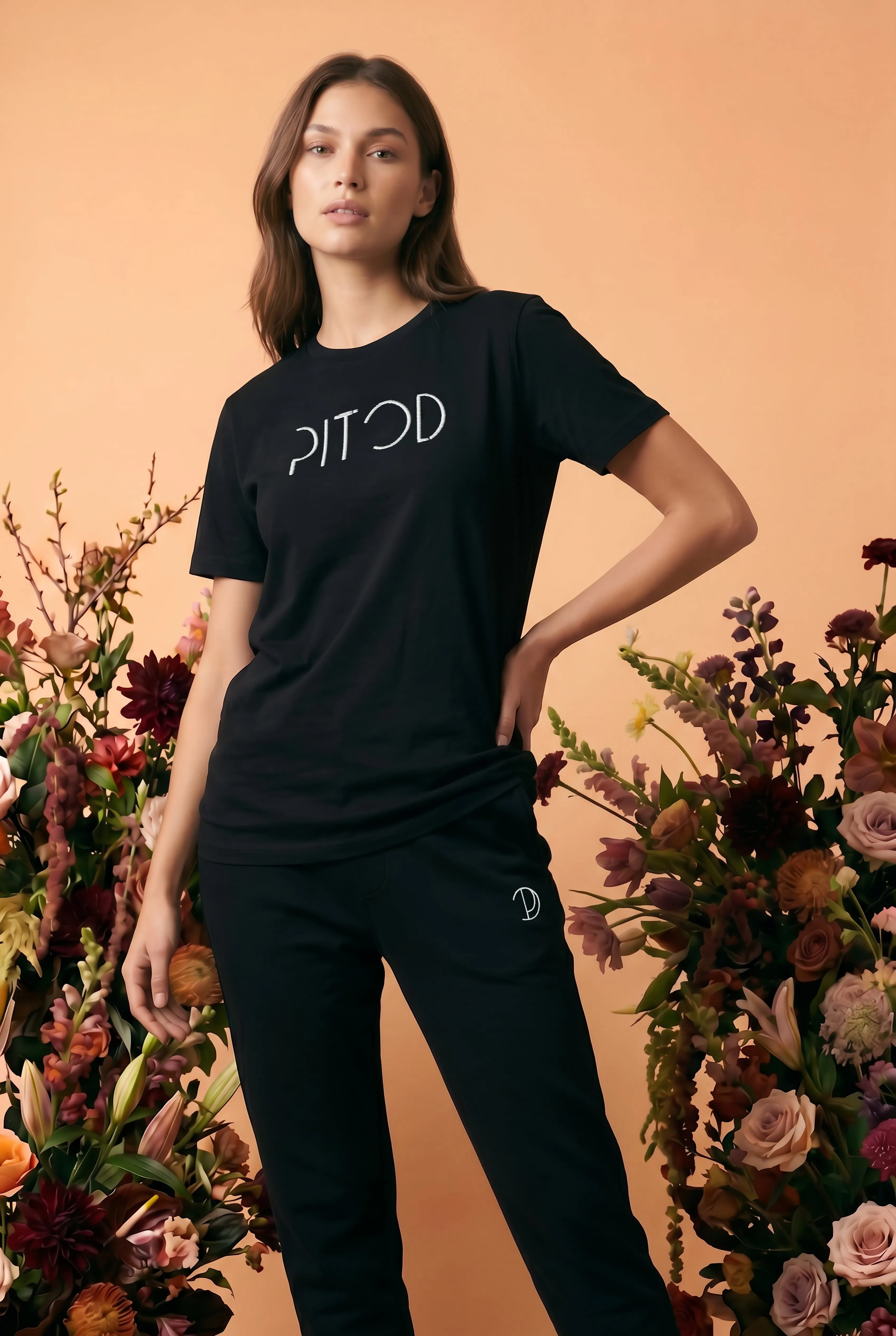 Embroidered Pitod T-Shirt sold by Pitod product image thumbnail 2