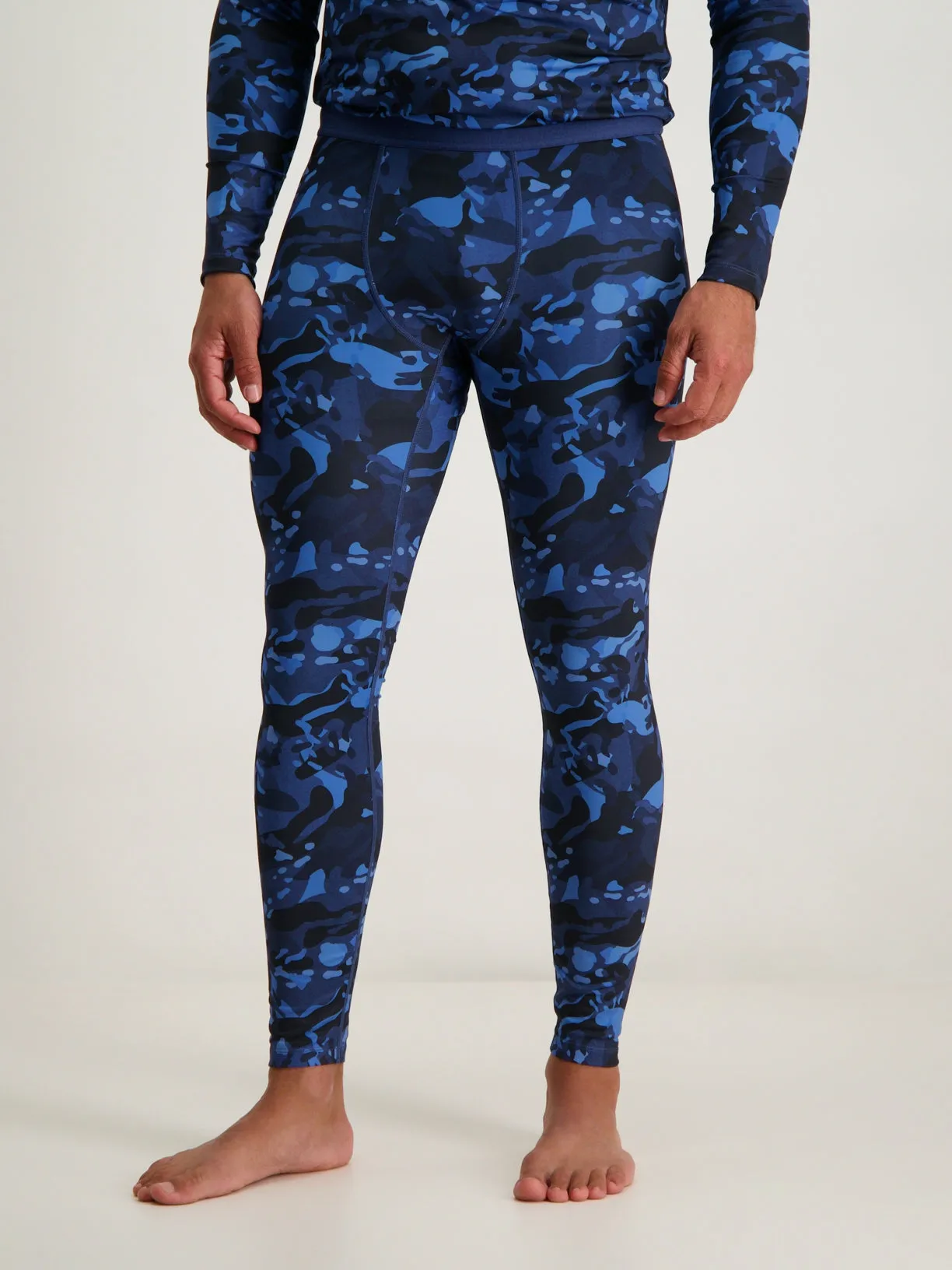 Men Thermo Pant Camo | Navy sold by Poederbaas