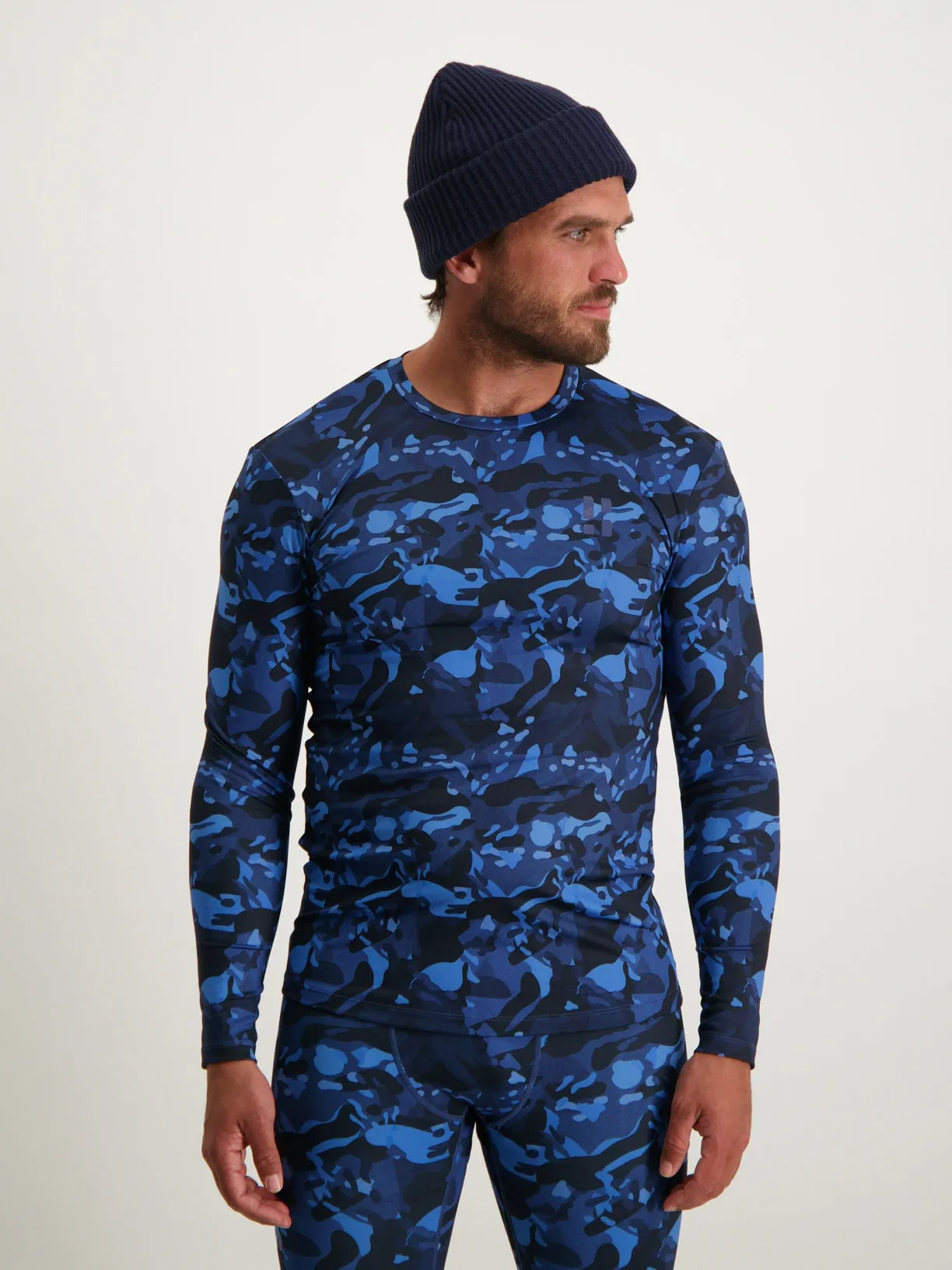 Men Thermo Shirt Camo | Navy sold by Poederbaas