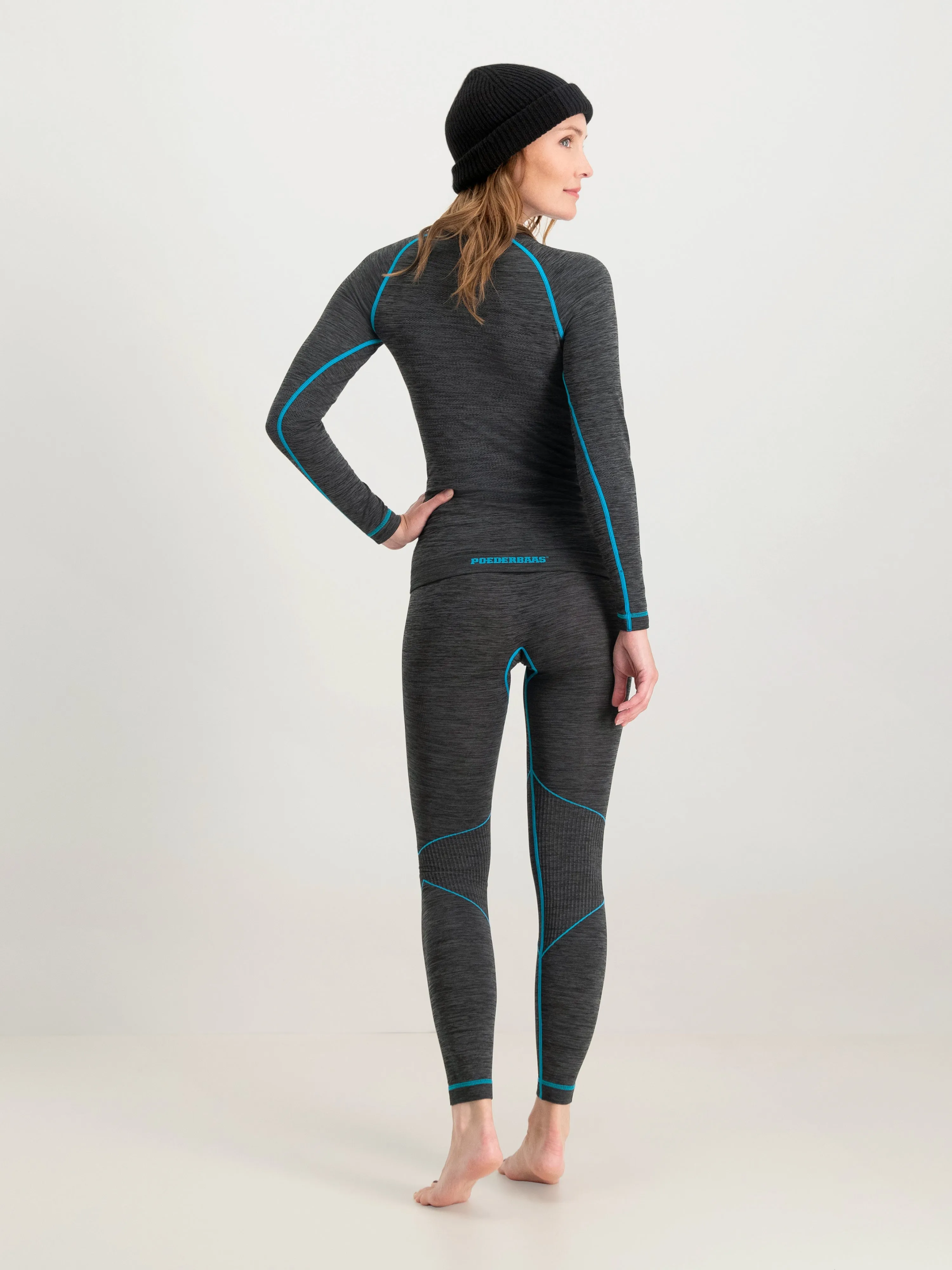 Women Superior Thermal Pants | Black Grey sold by Poederbaas product image thumbnail 2