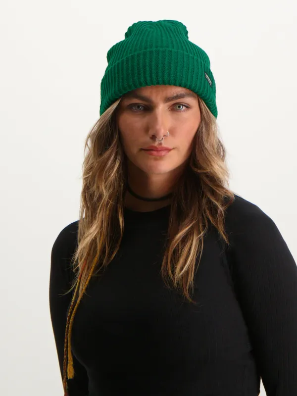 Royal Rib Beanie | Green sold by Poederbaas