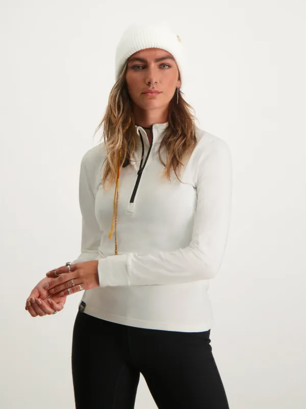 Arctic Pully Women | White sold by Poederbaas