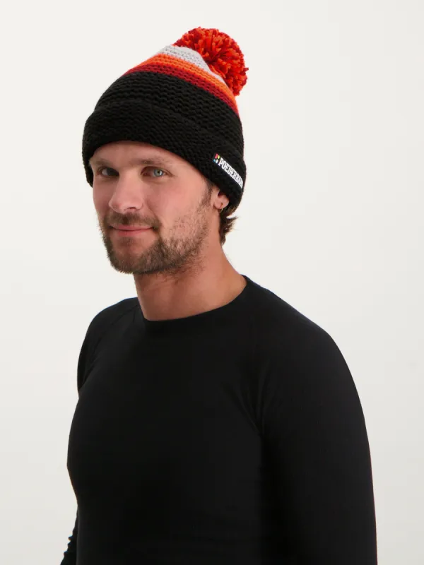 Classic Colorful Beanie 2.0 | Black Orange sold by Poederbaas