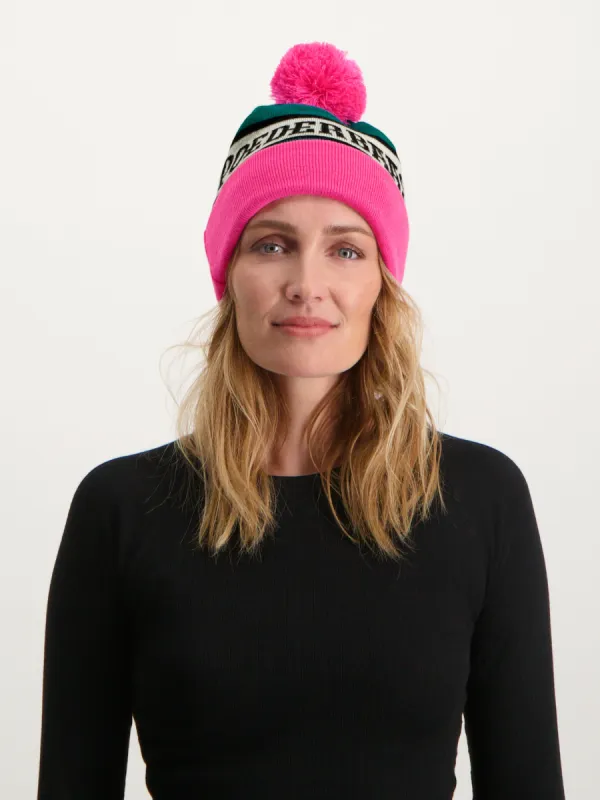Freeride Beanie | Pink Green sold by Poederbaas