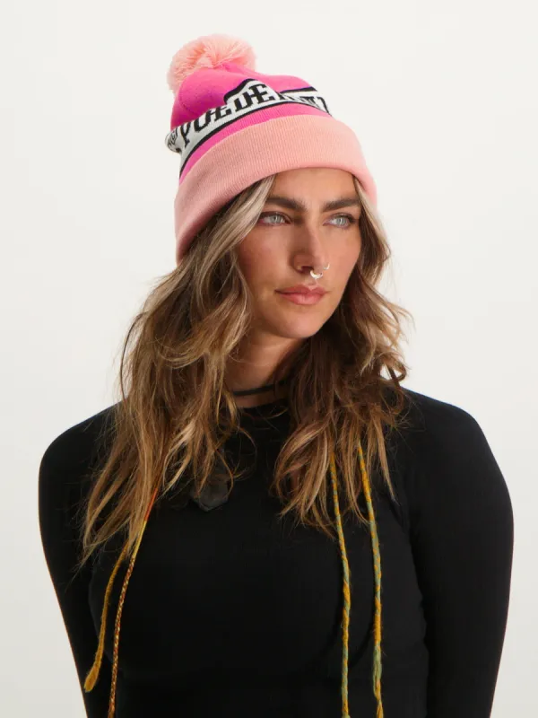 Freeride Beanie | Pinky Pink sold by Poederbaas