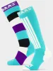 Striped Ski Socks 2-pack | Mint sold by Poederbaas