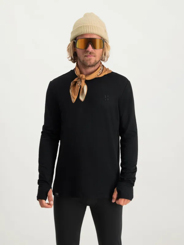Four Seasons Lightweight Longsleeve Men | Black sold by Poederbaas