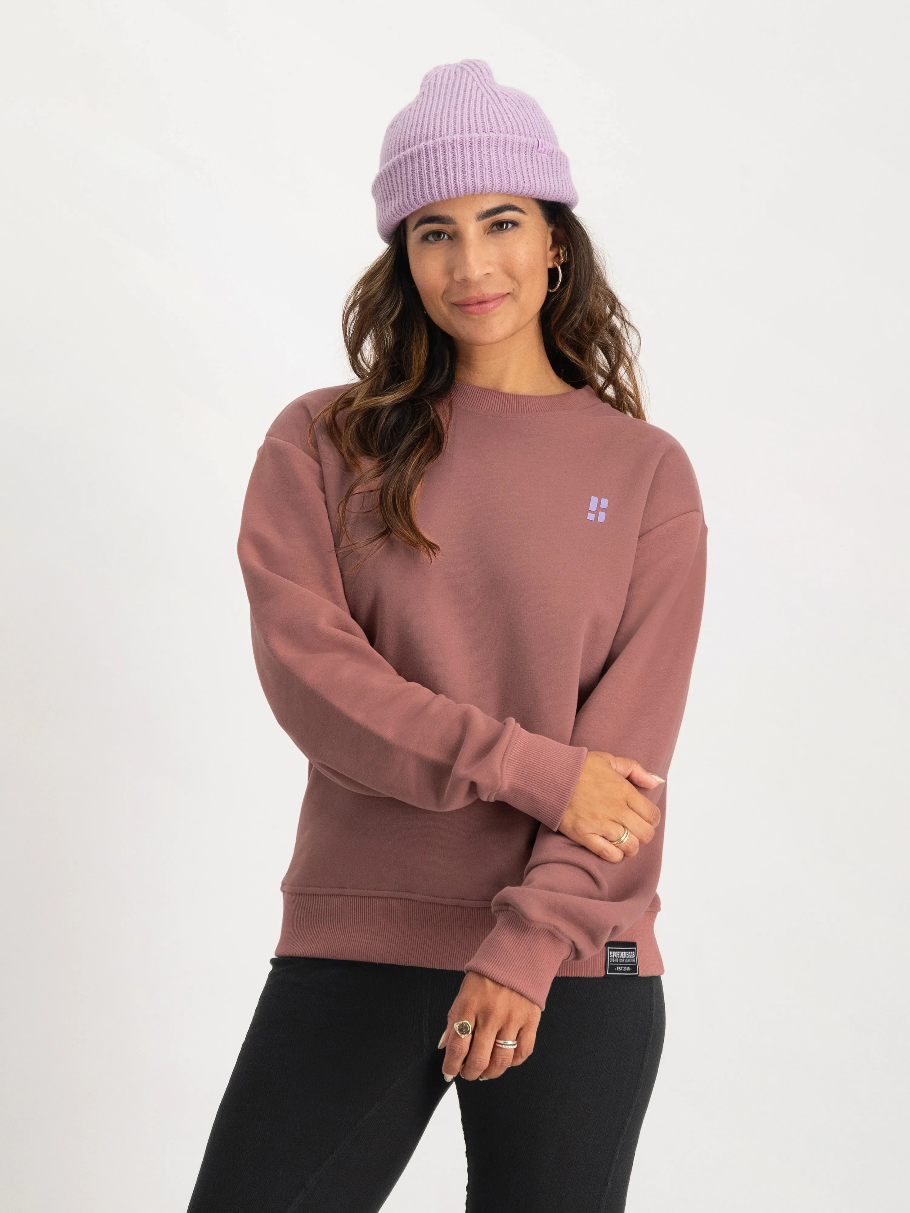 Arty Sweater Women | Terracotta sold by Poederbaas