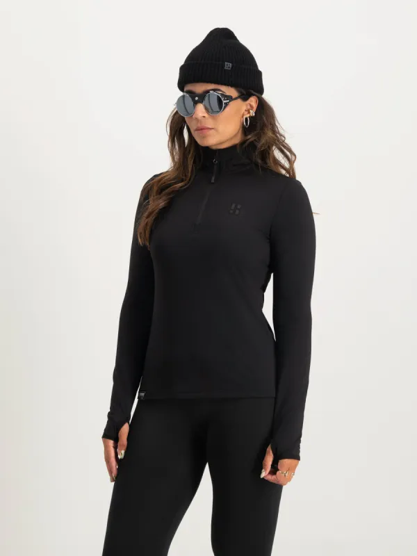 Four Seasons Lightweight Pully Women | Black sold by Poederbaas