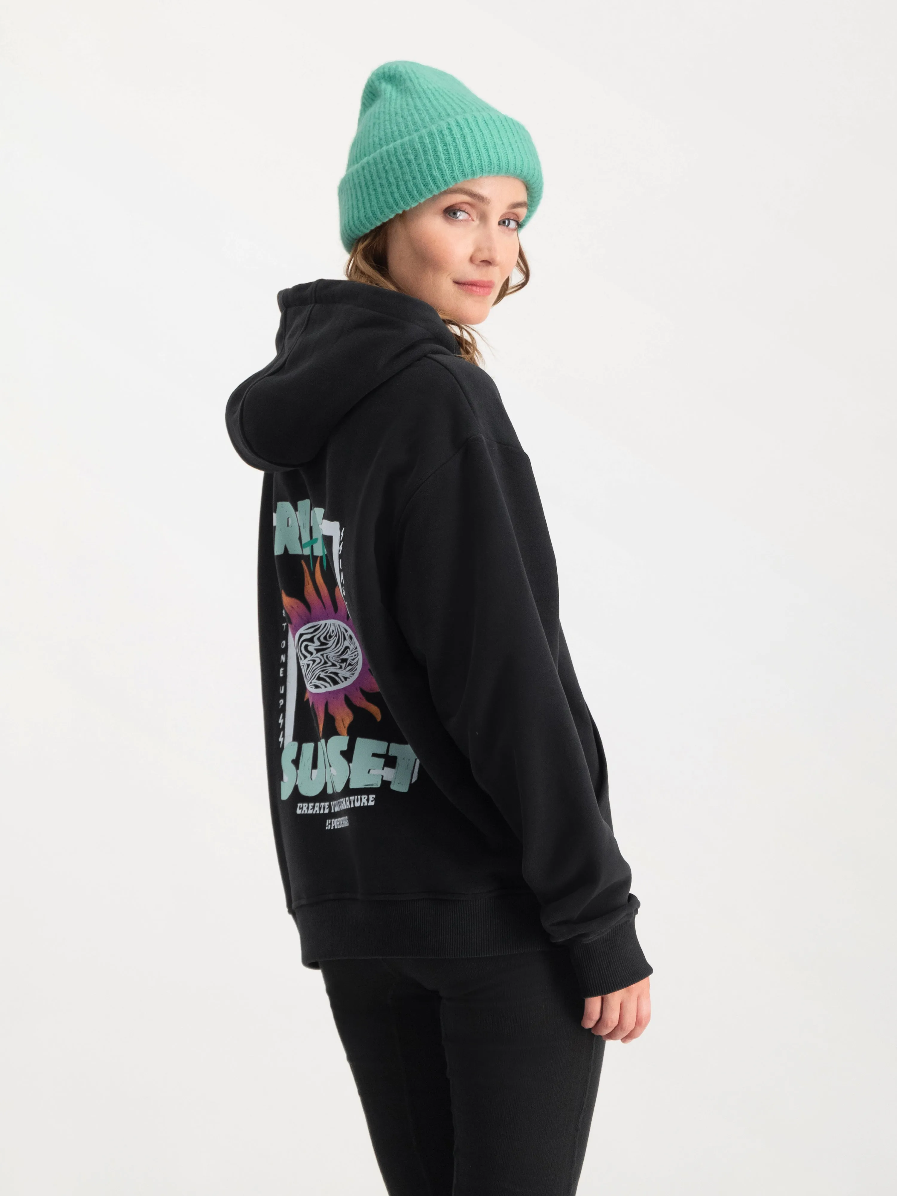 Arty Hoody Women | Black sold by Poederbaas product image thumbnail 2