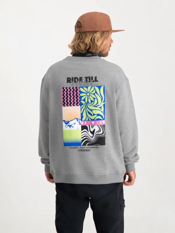 Arty Sweater Men | Grey sold by Poederbaas