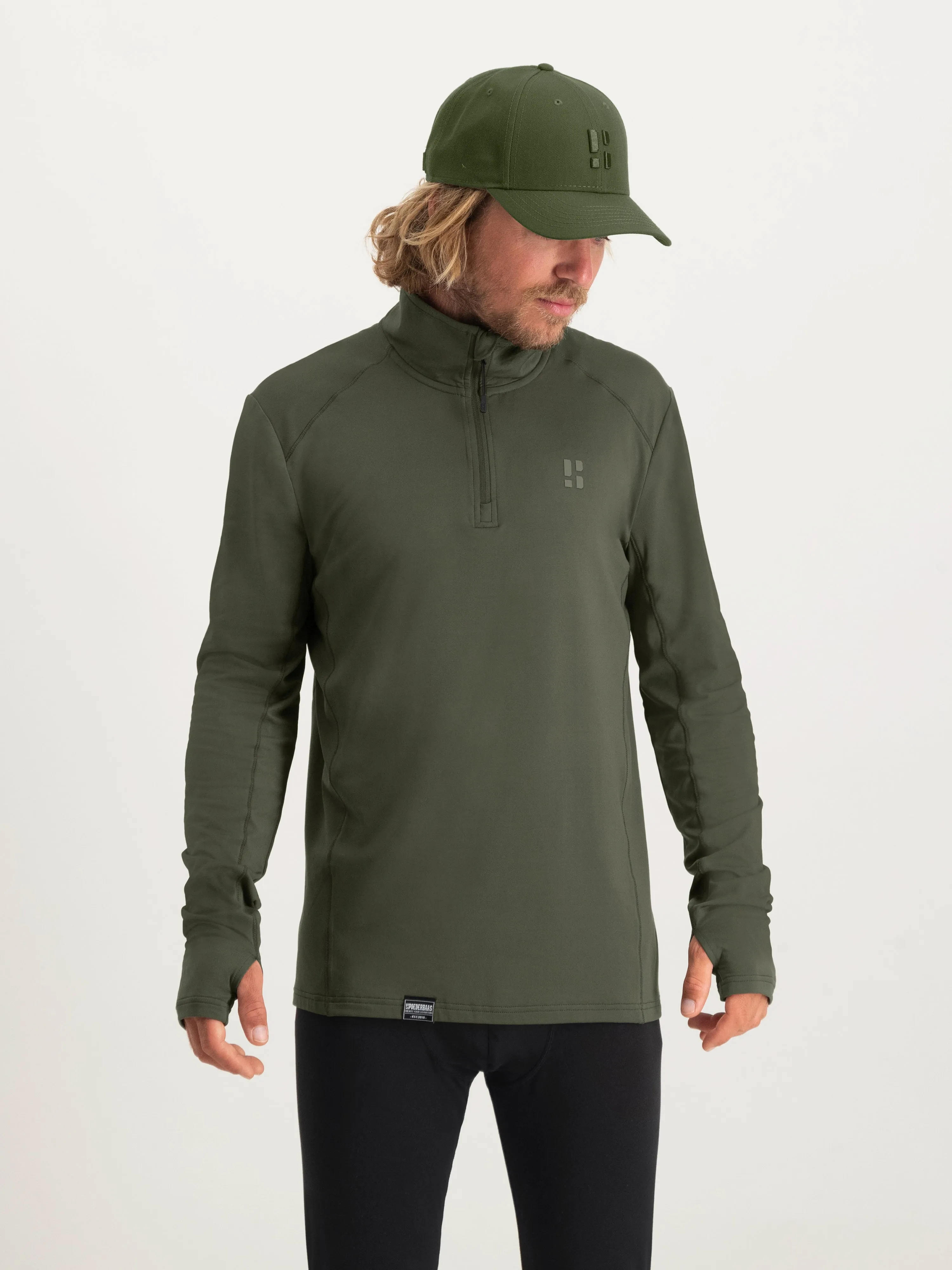 Four Seasons Lightweight Pully Men | Green sold by Poederbaas